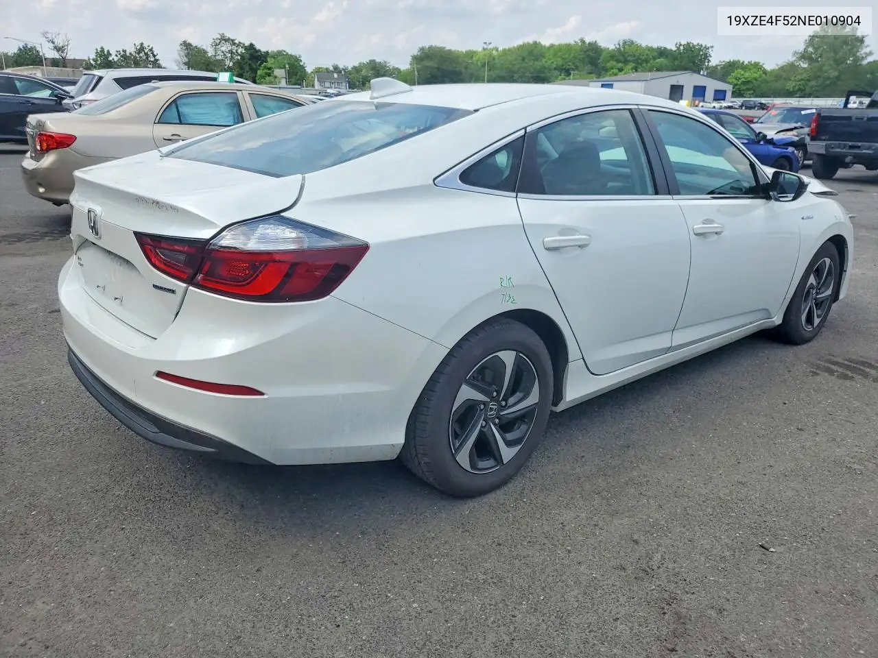 2022 Honda Insight Ex VIN: 19XZE4F52NE010904 Lot: 56257636