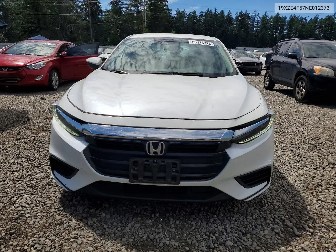 2022 Honda Insight Ex VIN: 19XZE4F57NE012373 Lot: 58313916