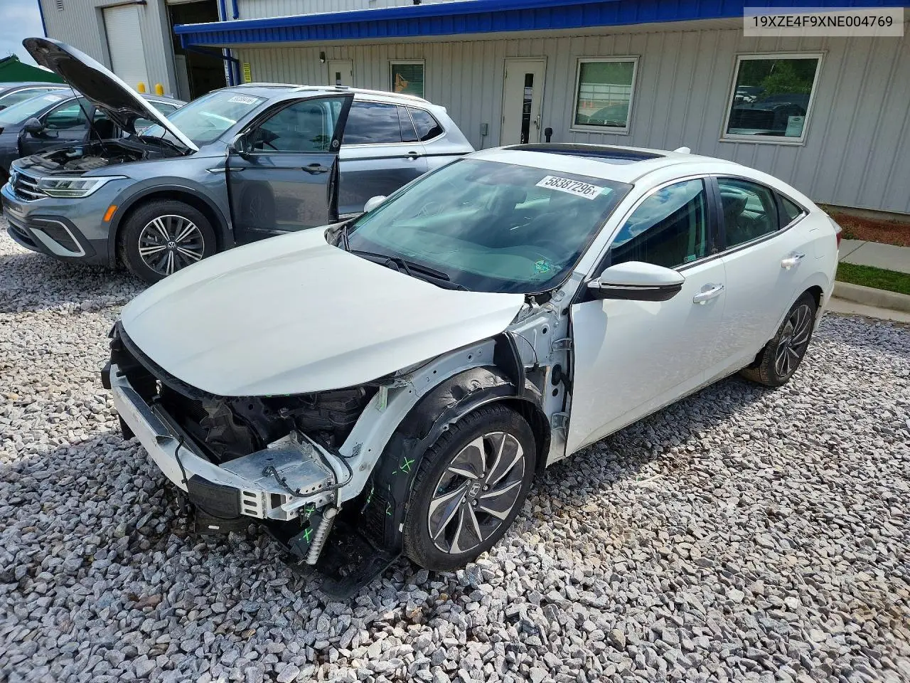 2022 Honda Insight Touring VIN: 19XZE4F9XNE004769 Lot: 58387296
