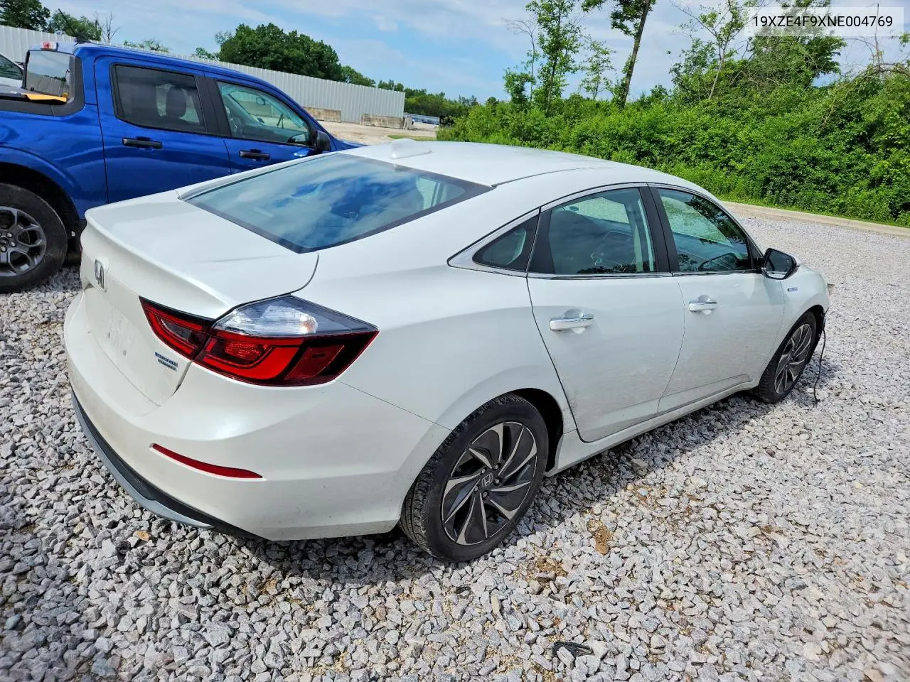 2022 Honda Insight Touring VIN: 19XZE4F9XNE004769 Lot: 58387296