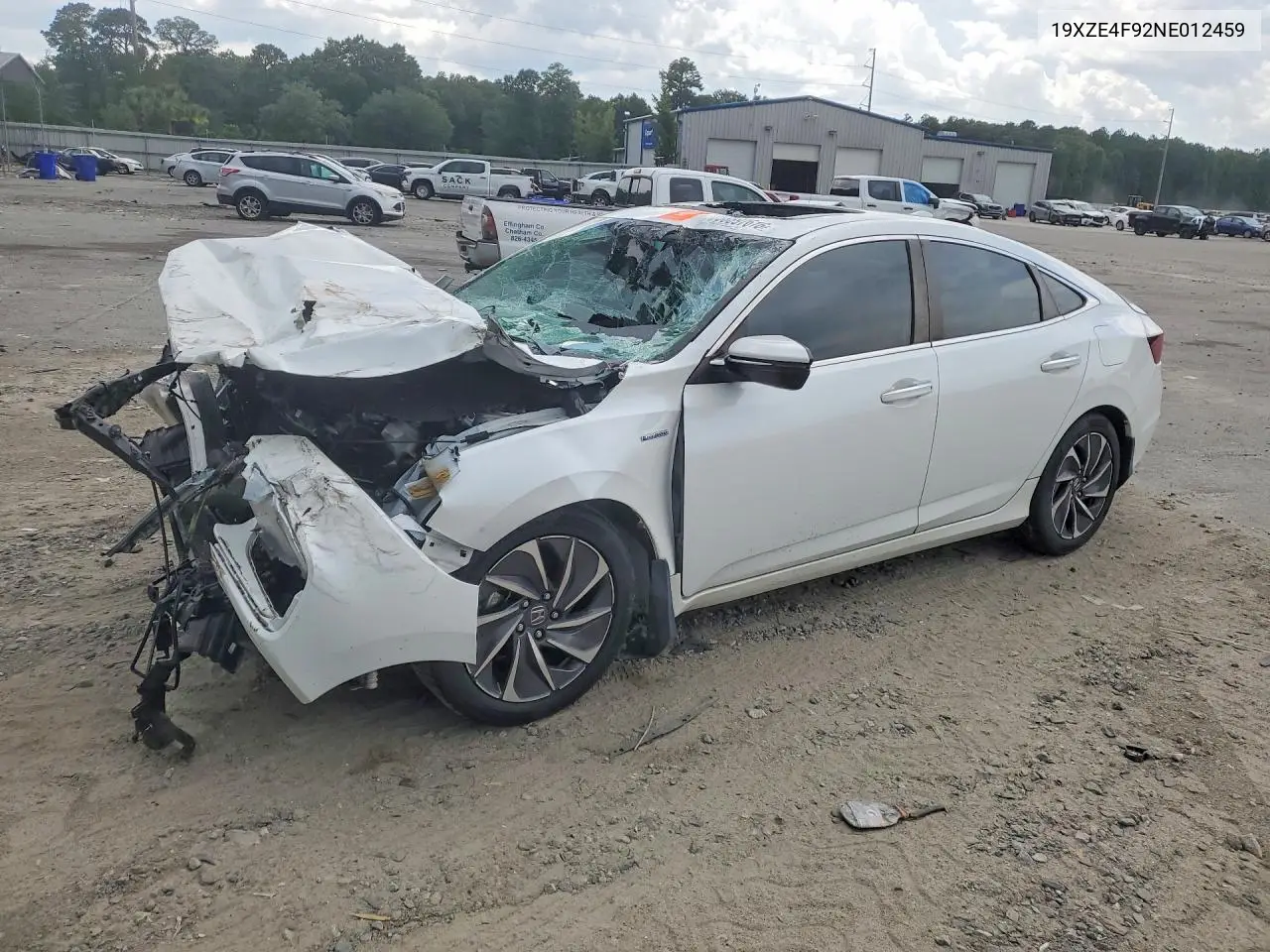 2022 Honda Insight Touring VIN: 19XZE4F92NE012459 Lot: 58897616