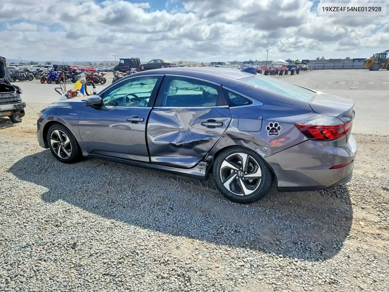 2022 Honda Insight Ex VIN: 19XZE4F54NE012928 Lot: 59218796
