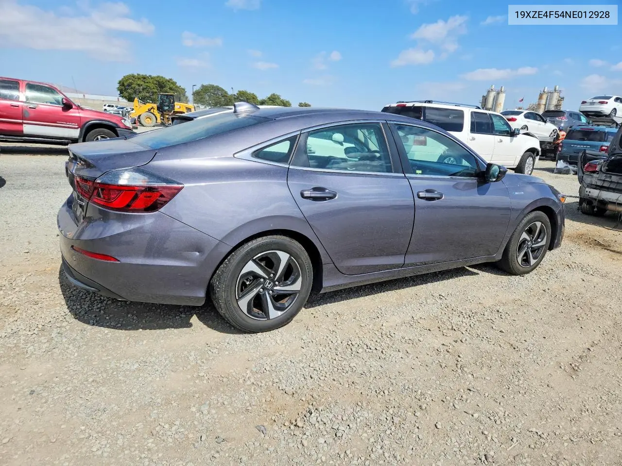 2022 Honda Insight Ex VIN: 19XZE4F54NE012928 Lot: 59218796