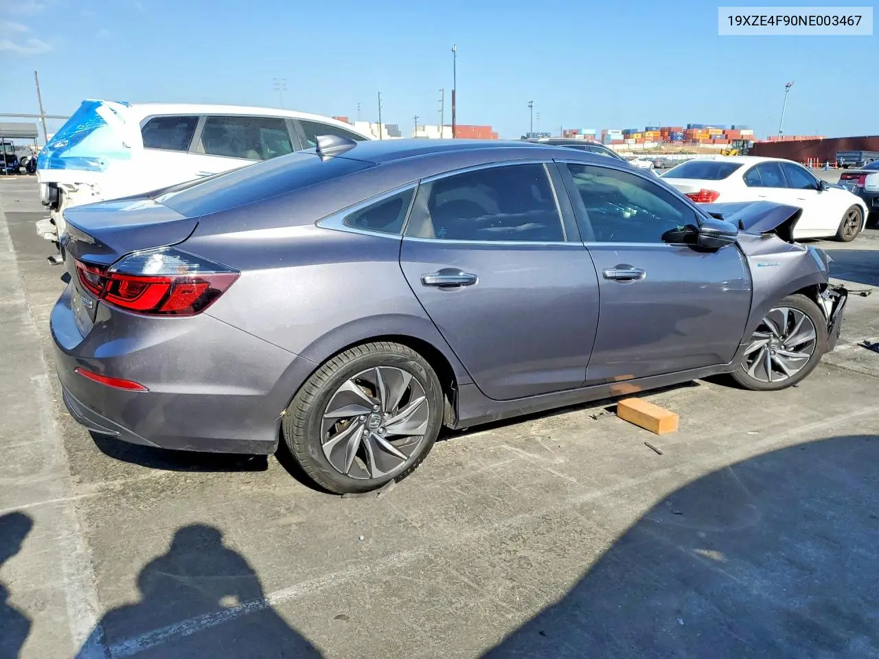 2022 Honda Insight Touring VIN: 19XZE4F90NE003467 Lot: 59716106