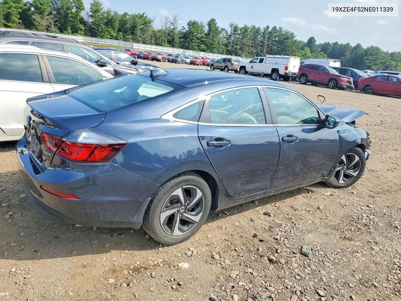 2022 Honda Insight Ex VIN: 19XZE4F52NE011339 Lot: 61833266