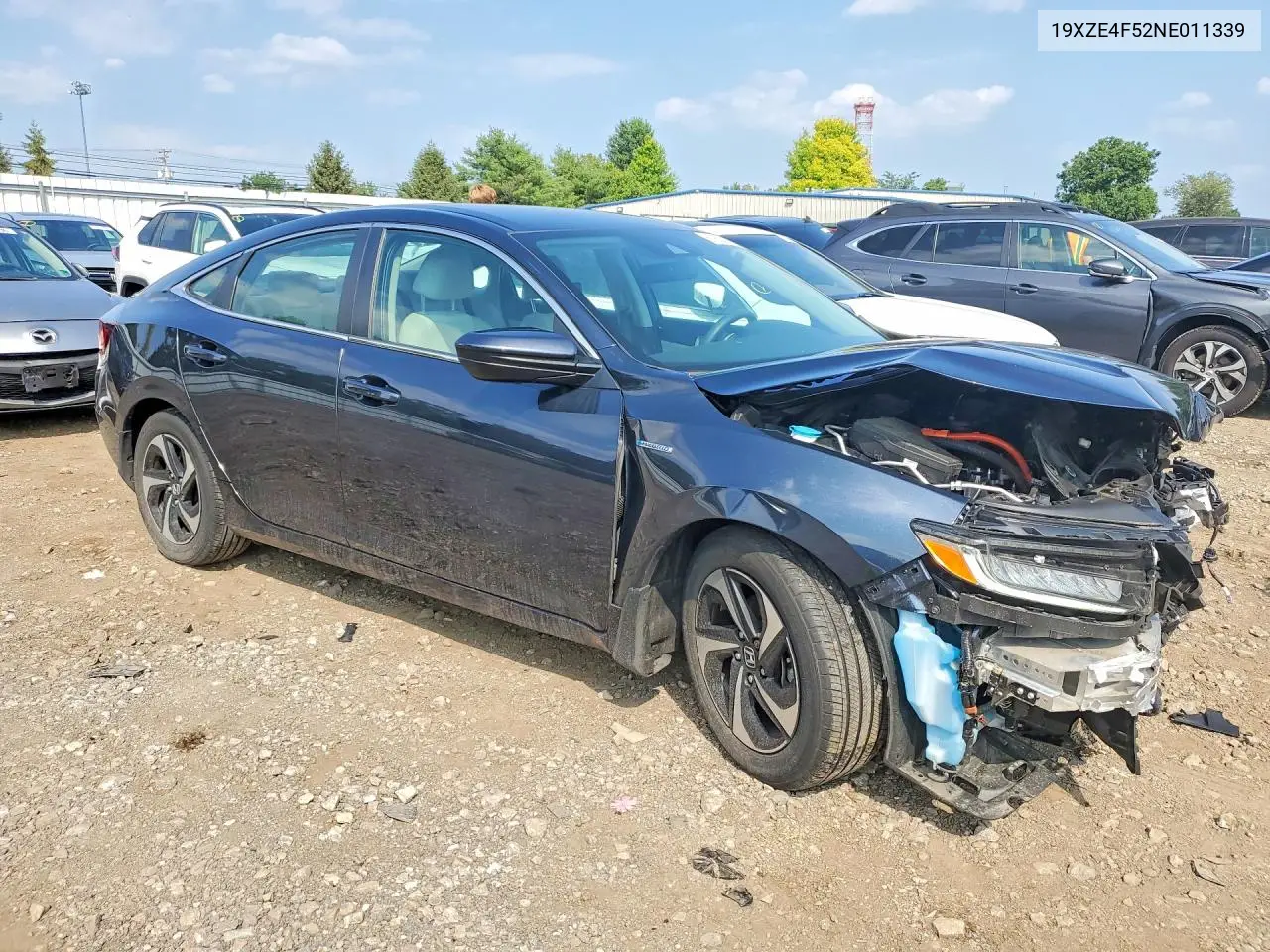 2022 Honda Insight Ex VIN: 19XZE4F52NE011339 Lot: 61833266