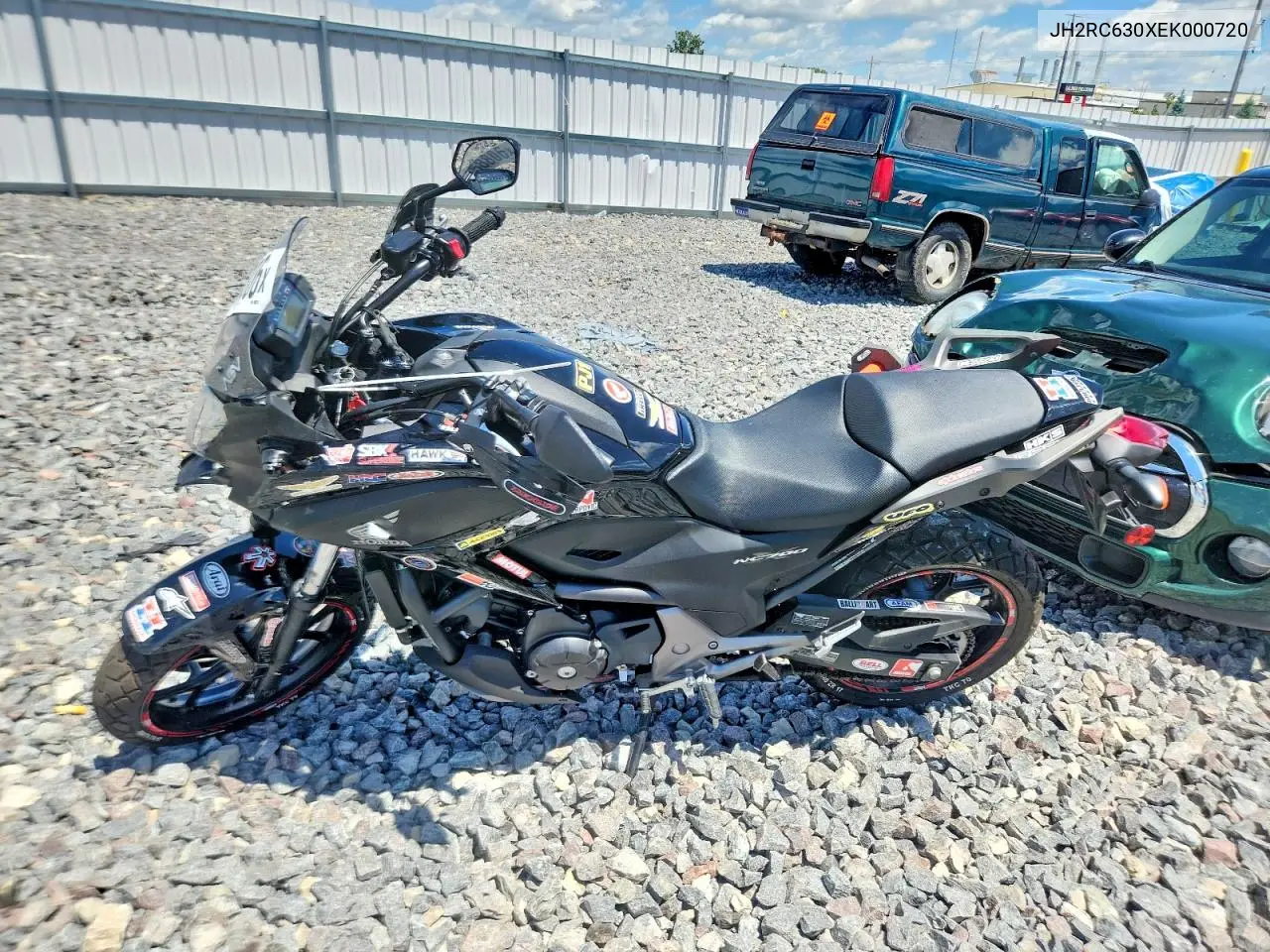 2014 Honda Nc700X VIN: JH2RC630XEK000720 Lot: 57158806