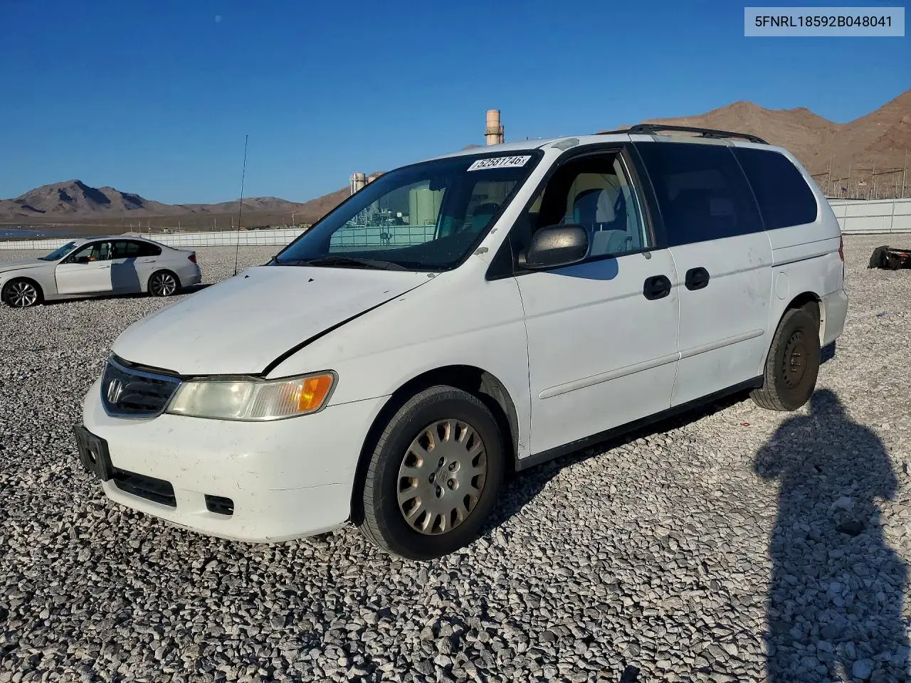 2002 Honda Odyssey Lx VIN: 5FNRL18592B048041 Lot: 52581746