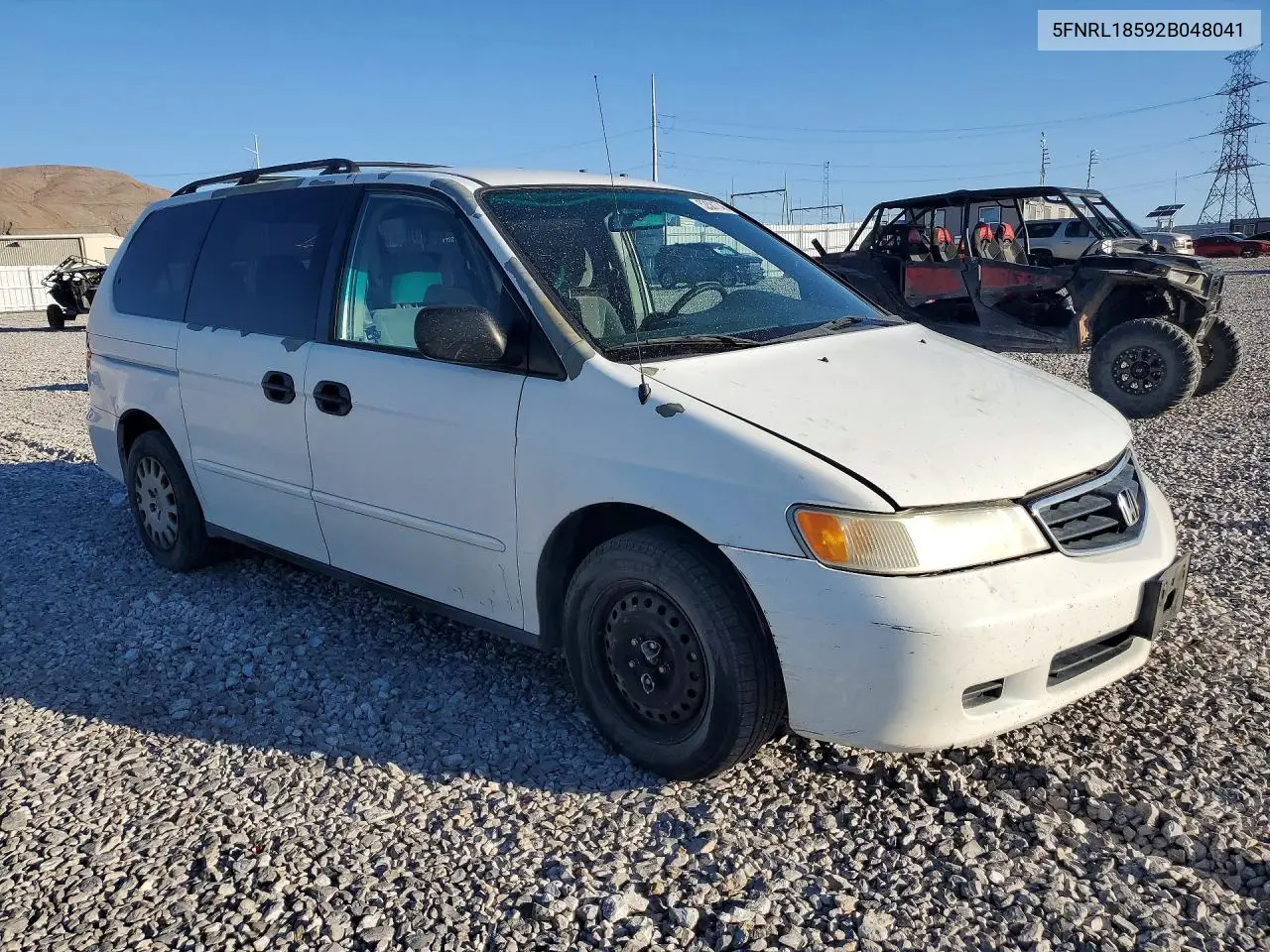 2002 Honda Odyssey Lx VIN: 5FNRL18592B048041 Lot: 52581746