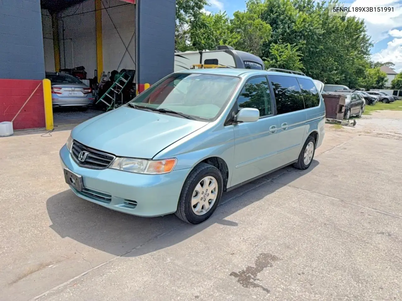 5FNRL189X3B151991 2003 Honda Odyssey Exl