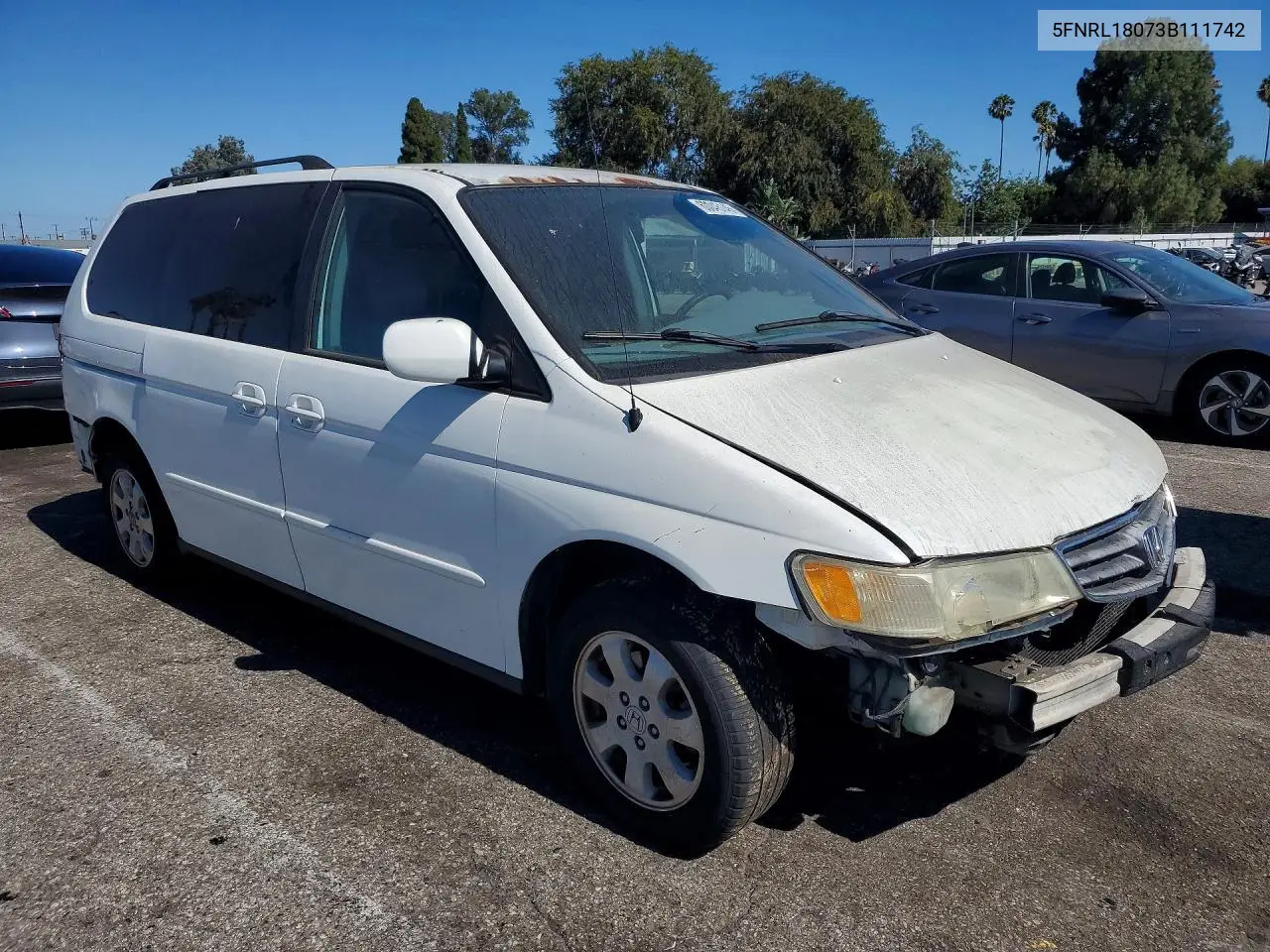 2003 Honda Odyssey Exl VIN: 5FNRL18073B111742 Lot: 60046146