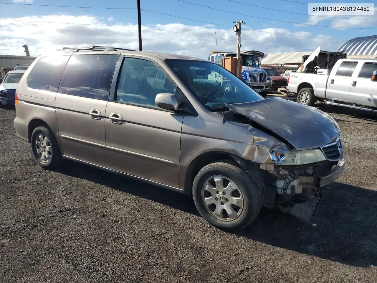 5FNRL18043B124450 2003 Honda Odessey