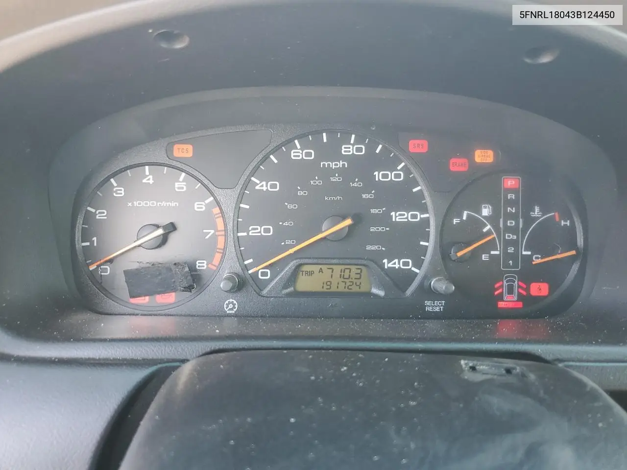 5FNRL18043B124450 2003 Honda Odessey