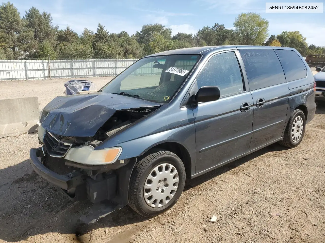 5FNRL18594B082452 2004 Honda Odyssey Lx