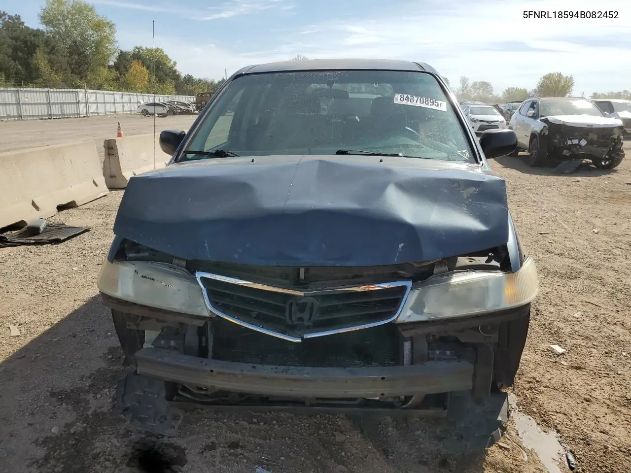 5FNRL18594B082452 2004 Honda Odyssey Lx