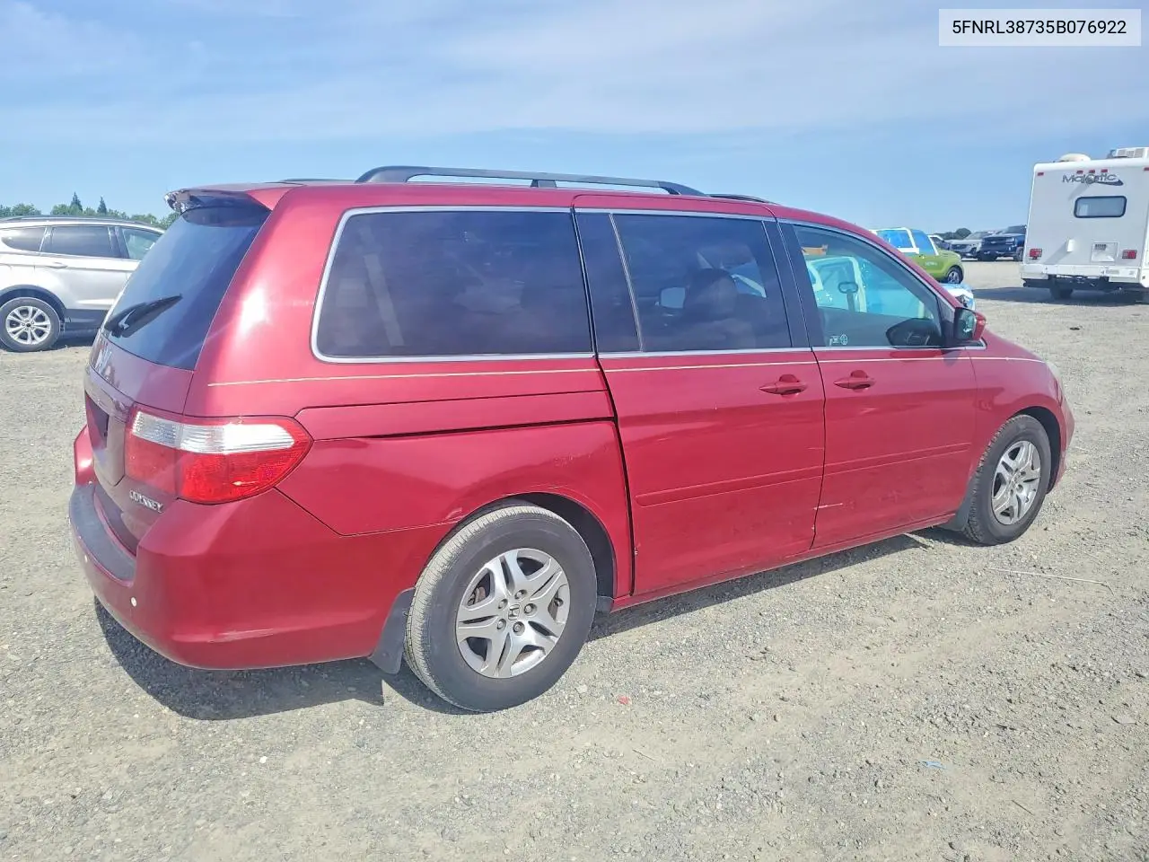 5FNRL38735B076922 2005 Honda Odyssey Exl
