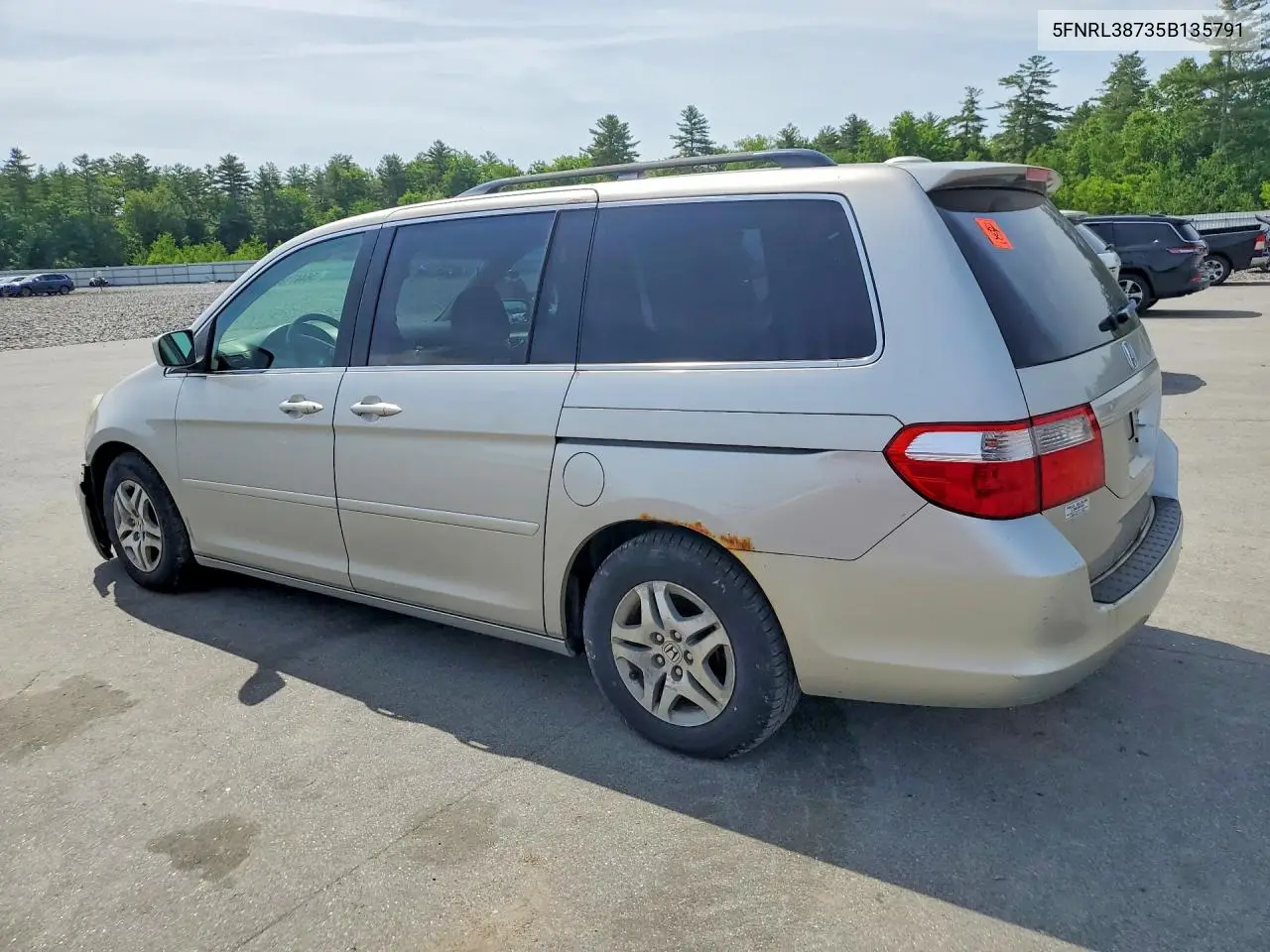 2005 Honda Odyssey Exl VIN: 5FNRL38735B135791 Lot: 56447186