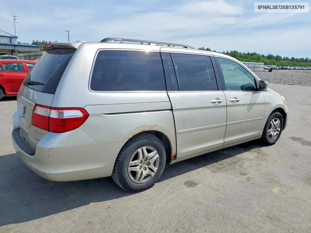 2005 Honda Odyssey Exl VIN: 5FNRL38735B135791 Lot: 56447186