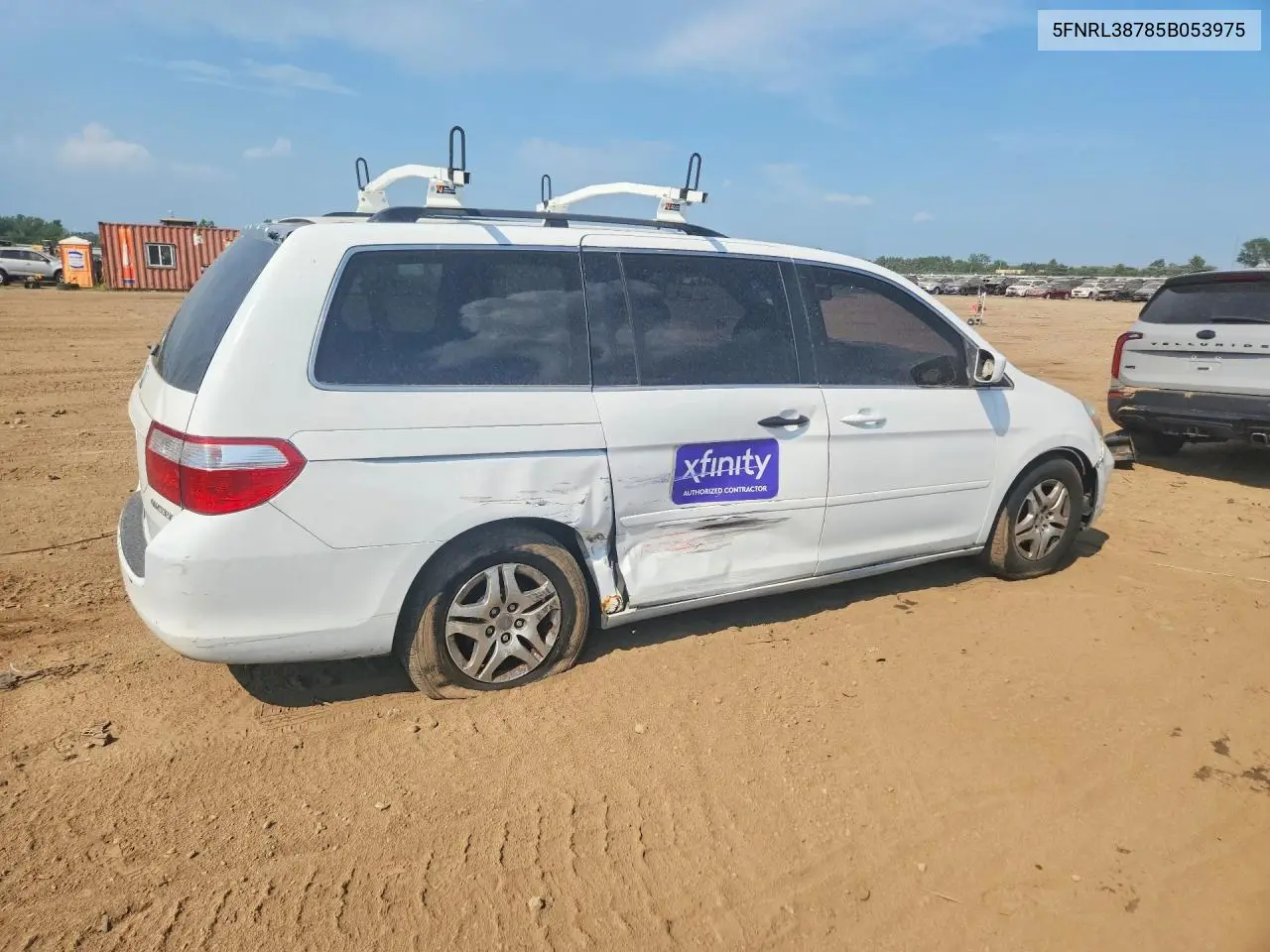 2005 Honda Odyssey Exl VIN: 5FNRL38785B053975 Lot: 60215036