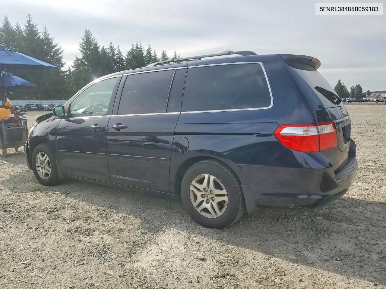 2005 Honda Odyssey Ex VIN: 5FNRL38485B059183 Lot: 61495366