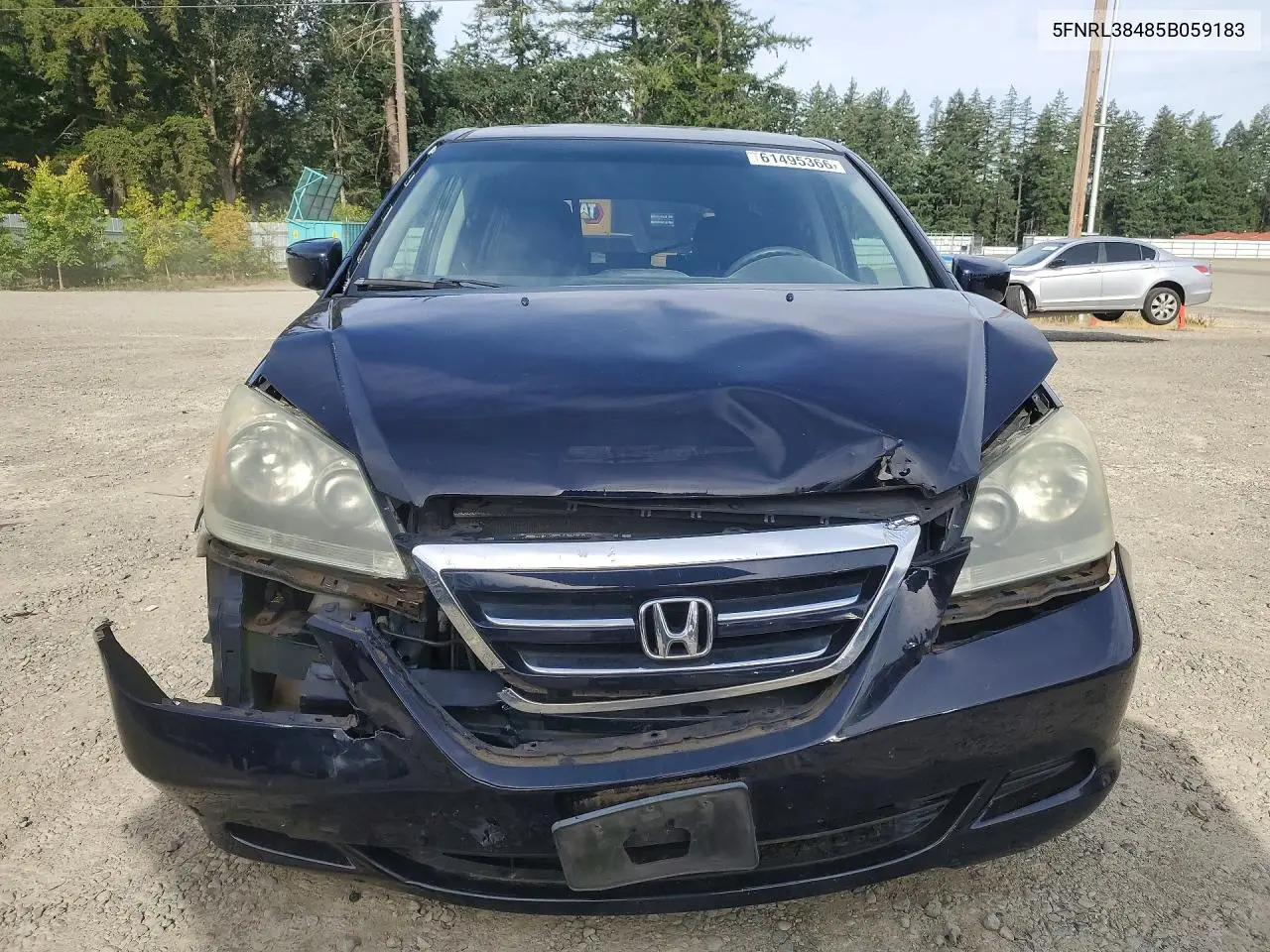 2005 Honda Odyssey Ex VIN: 5FNRL38485B059183 Lot: 61495366