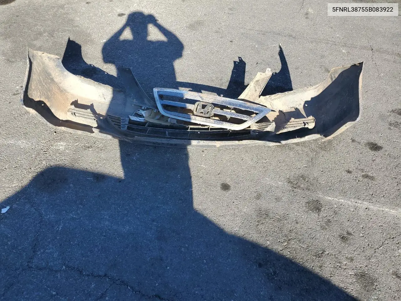 5FNRL38755B083922 2005 Honda Odyssey Exl