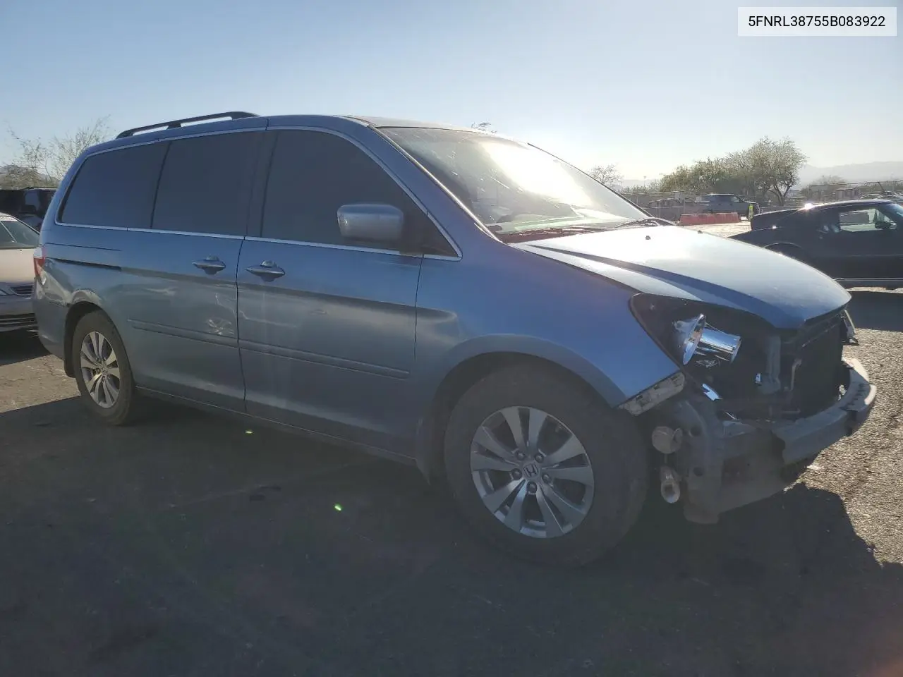 5FNRL38755B083922 2005 Honda Odyssey Exl