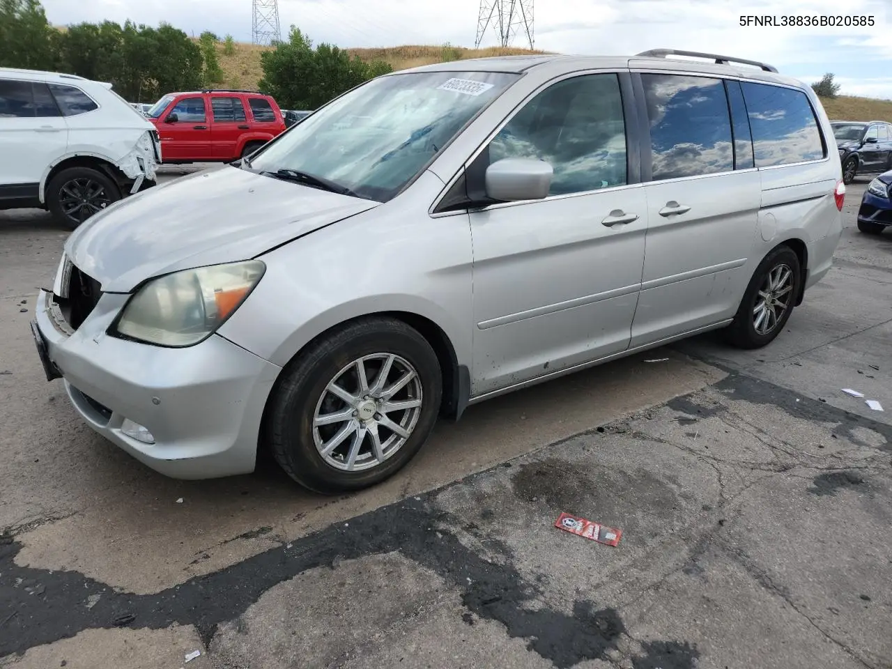 5FNRL38836B020585 2006 Honda Odyssey Touring