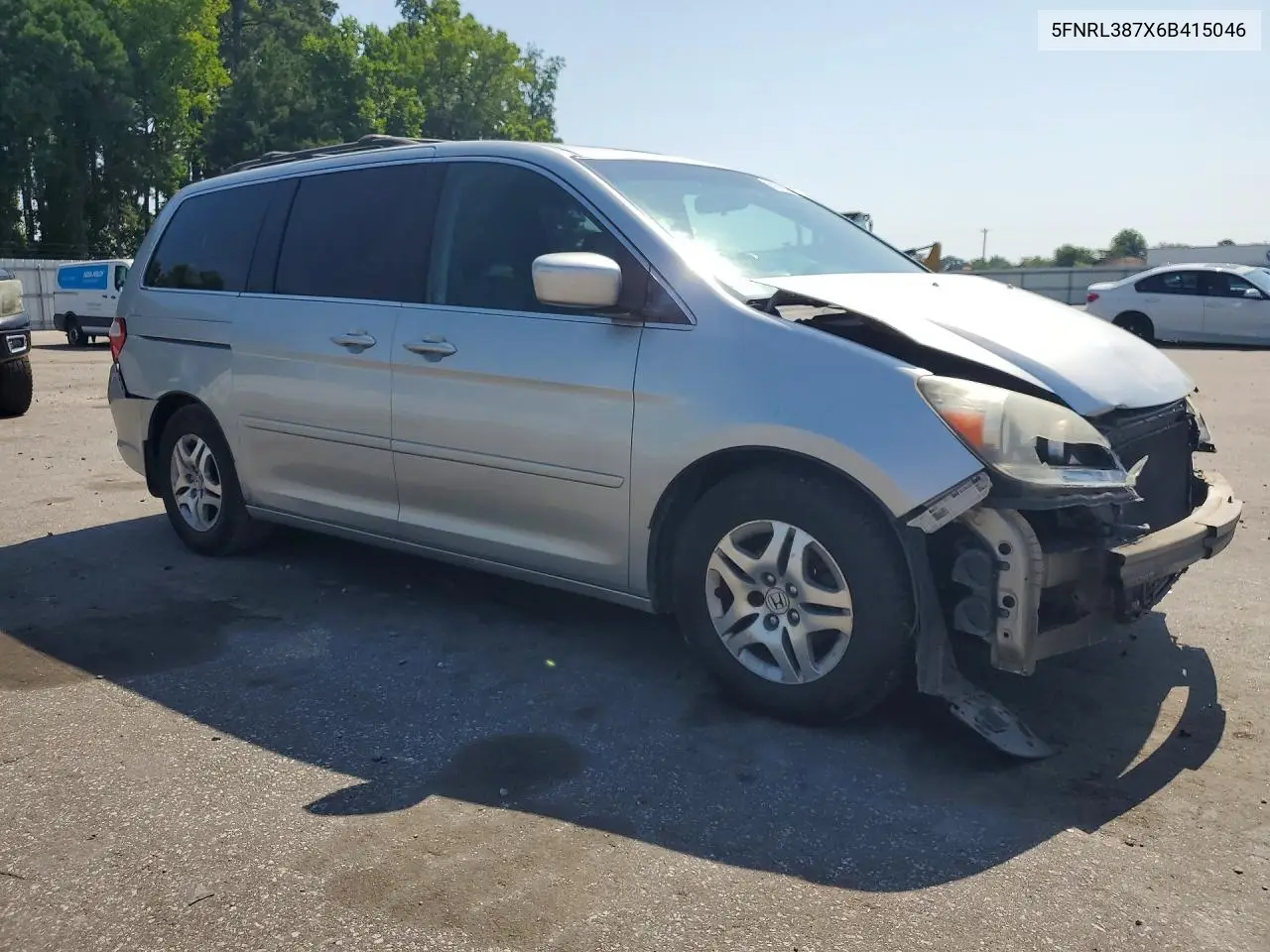 2006 Honda Odyssey Exl VIN: 5FNRL387X6B415046 Lot: 59679226