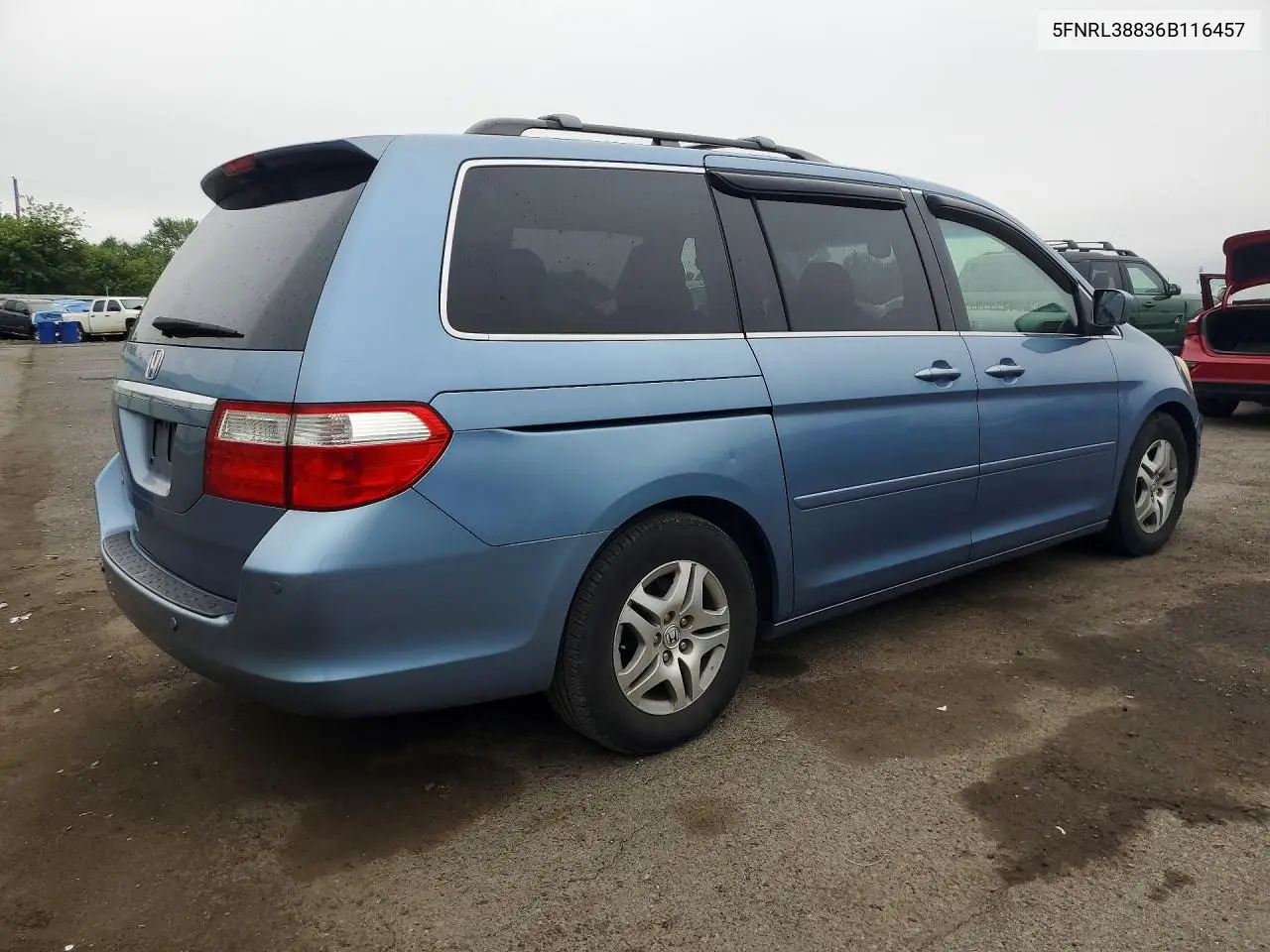 2006 Honda Odyssey Touring VIN: 5FNRL38836B116457 Lot: 61528196