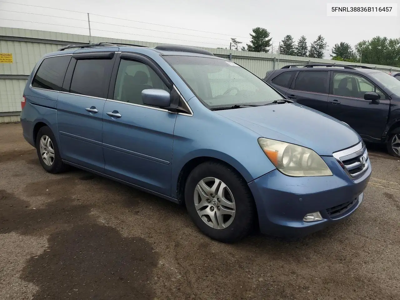 2006 Honda Odyssey Touring VIN: 5FNRL38836B116457 Lot: 61528196