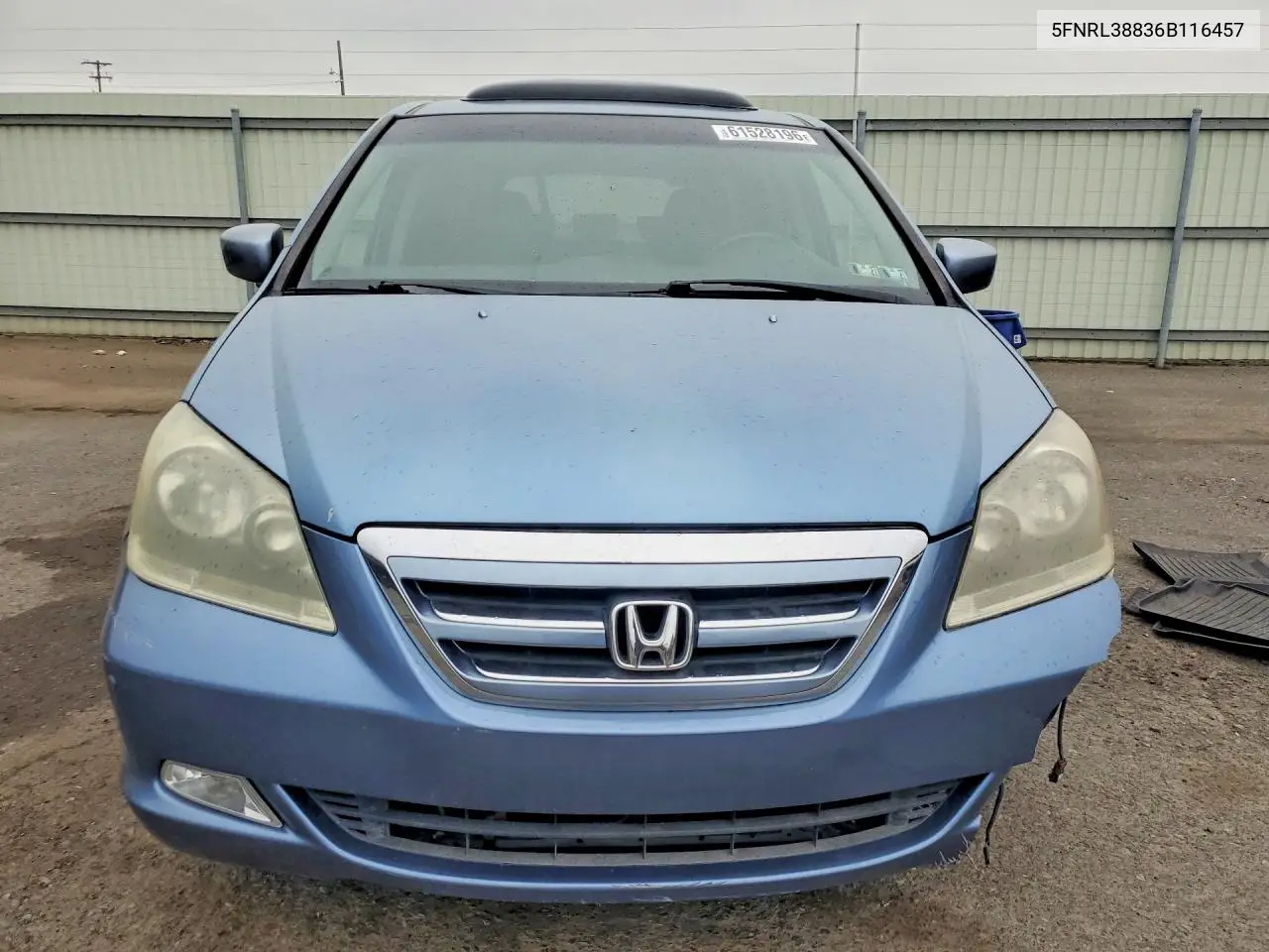 2006 Honda Odyssey Touring VIN: 5FNRL38836B116457 Lot: 61528196