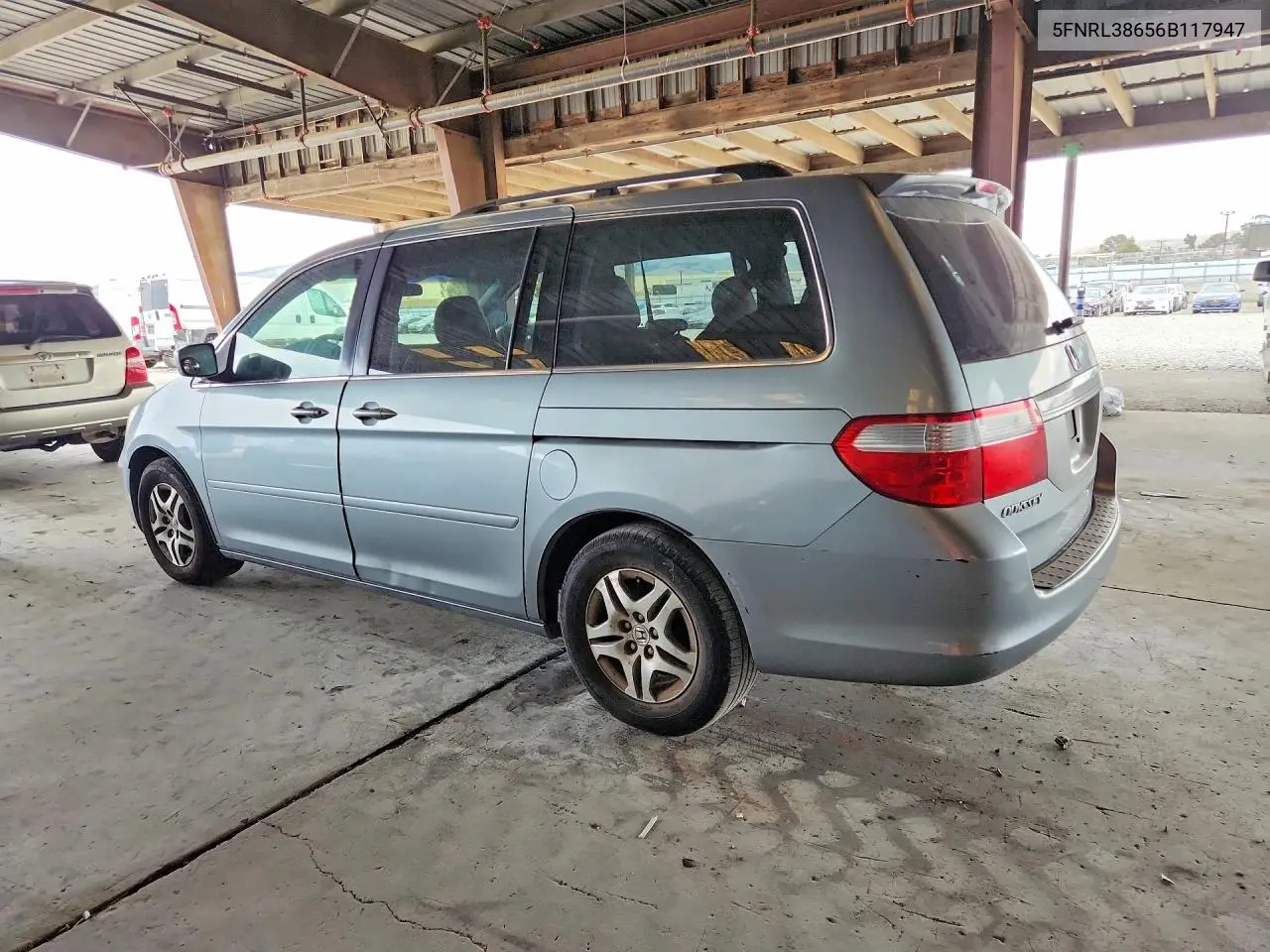 2006 Honda Odyssey VIN: 5FNRL38656B117947 Lot: 61812786