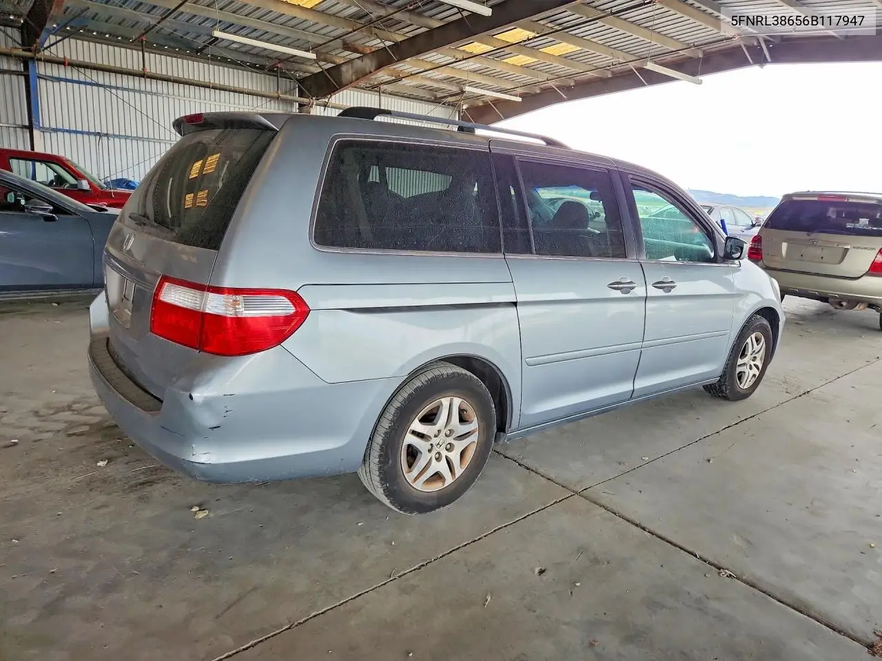 2006 Honda Odyssey VIN: 5FNRL38656B117947 Lot: 61812786