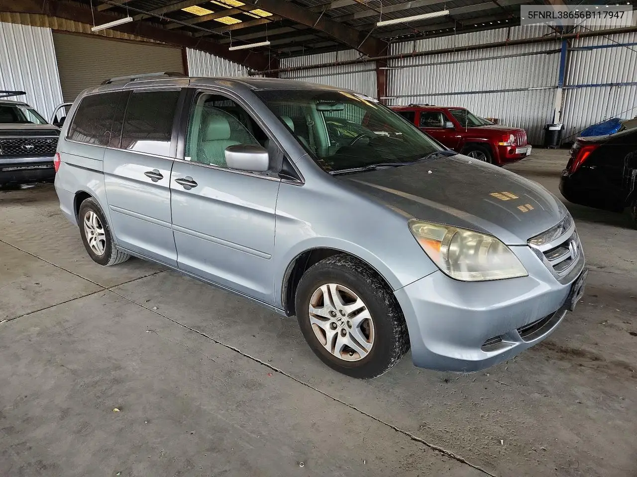 2006 Honda Odyssey VIN: 5FNRL38656B117947 Lot: 61812786