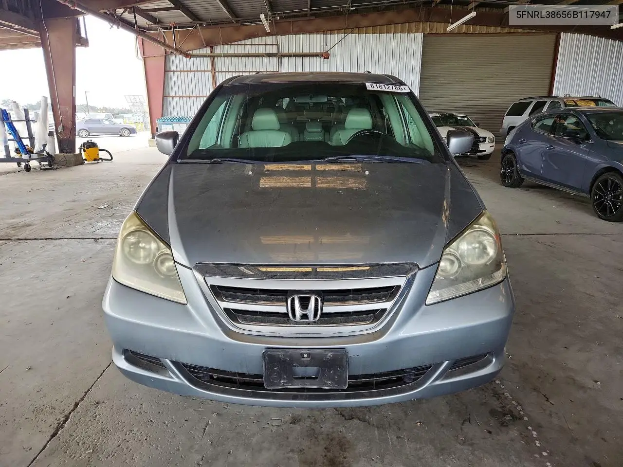 2006 Honda Odyssey VIN: 5FNRL38656B117947 Lot: 61812786