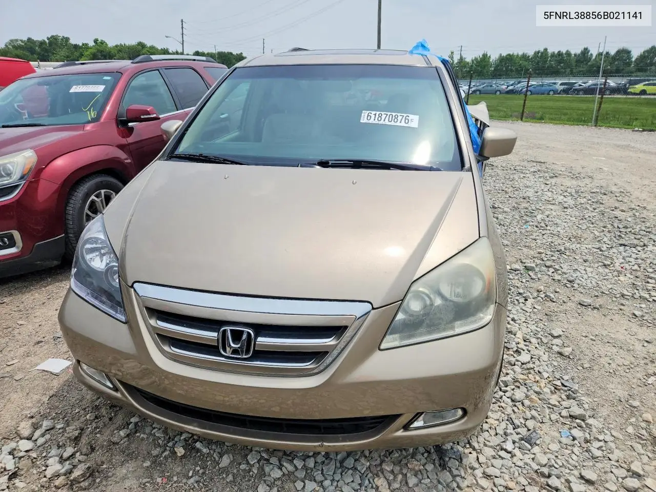 2006 Honda Odyssey Touring VIN: 5FNRL38856B021141 Lot: 61870876