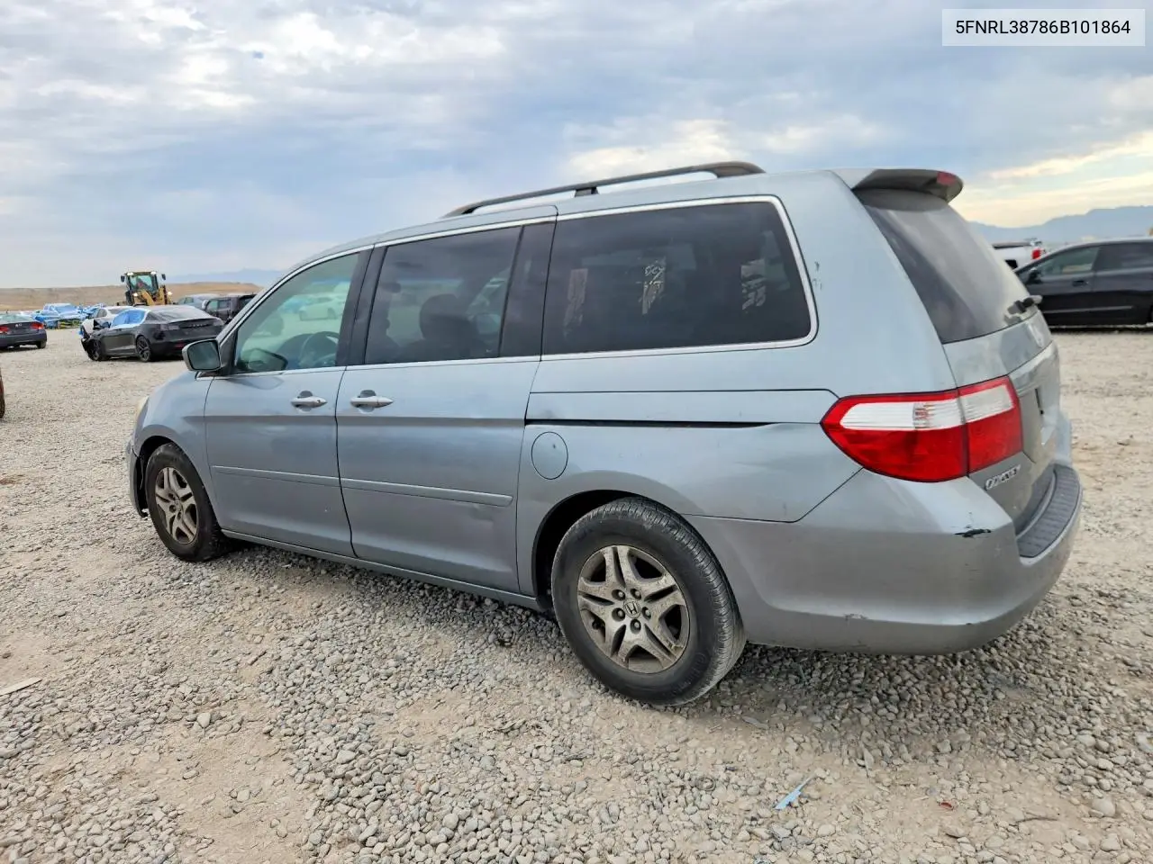 2006 Honda Odyssey Exl VIN: 5FNRL38786B101864 Lot: 61926426