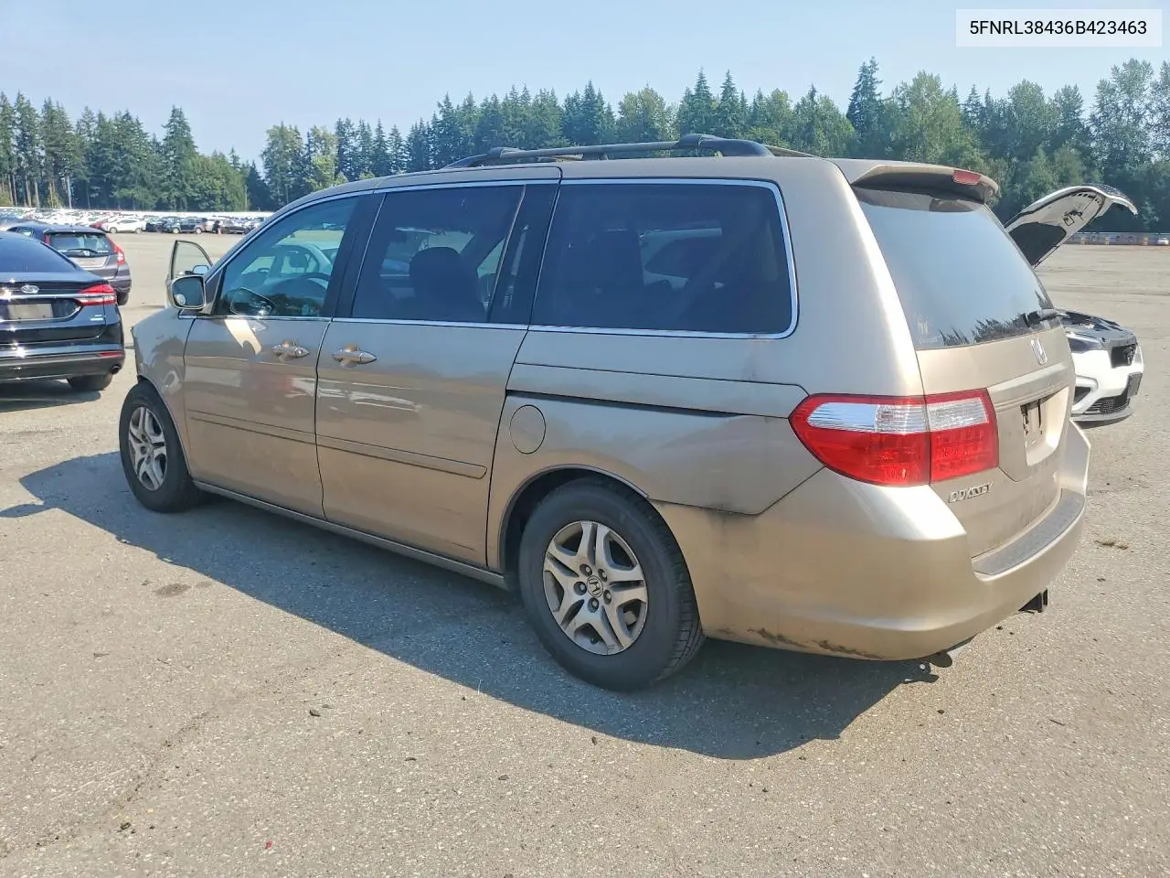 2006 Honda Odyssey Ex VIN: 5FNRL38436B423463 Lot: 61930326