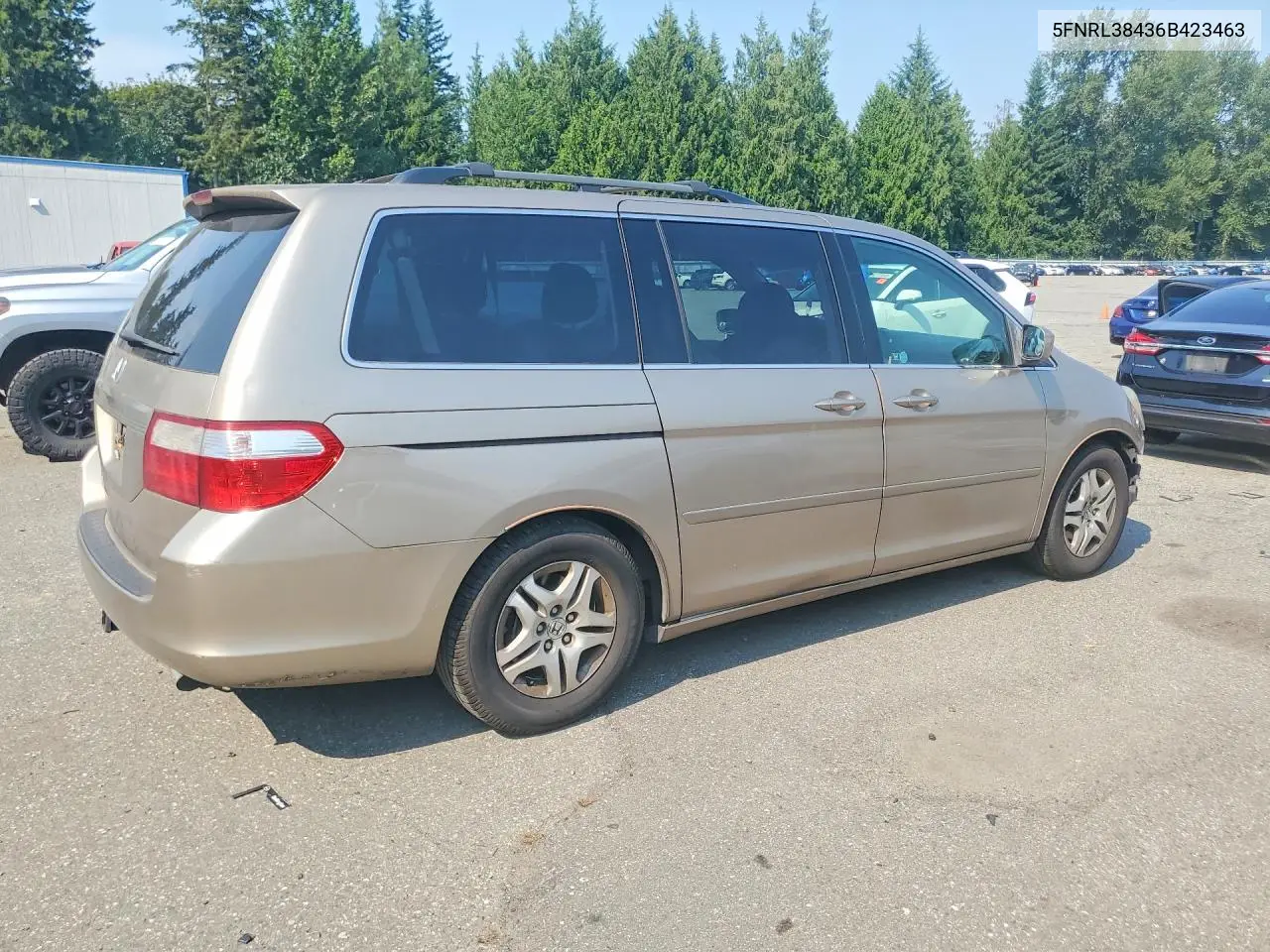2006 Honda Odyssey Ex VIN: 5FNRL38436B423463 Lot: 61930326