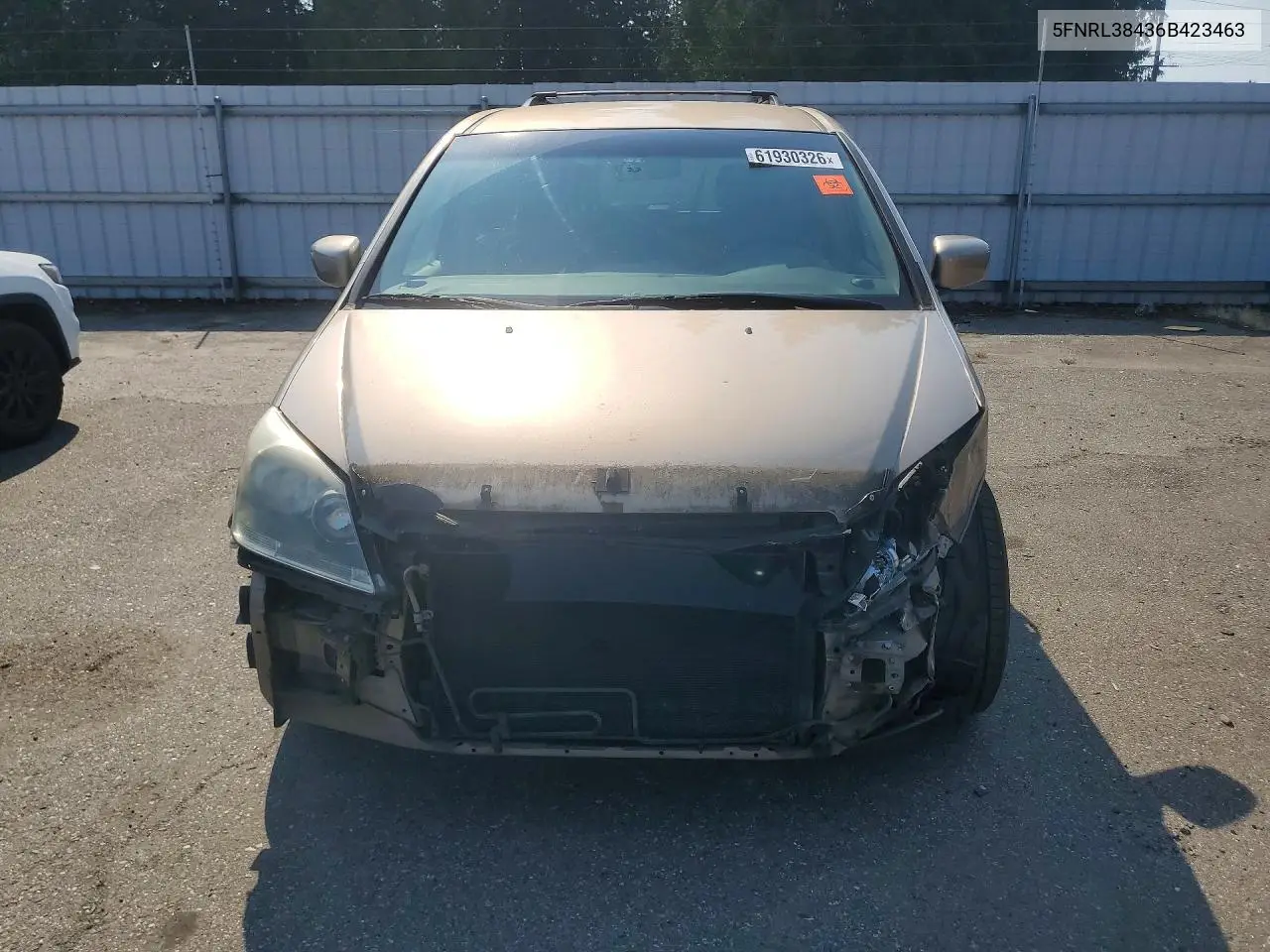2006 Honda Odyssey Ex VIN: 5FNRL38436B423463 Lot: 61930326