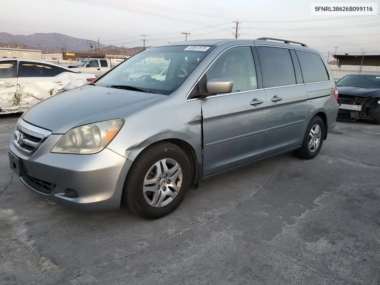 5FNRL38626B099116 2006 Honda Odyssey Exl