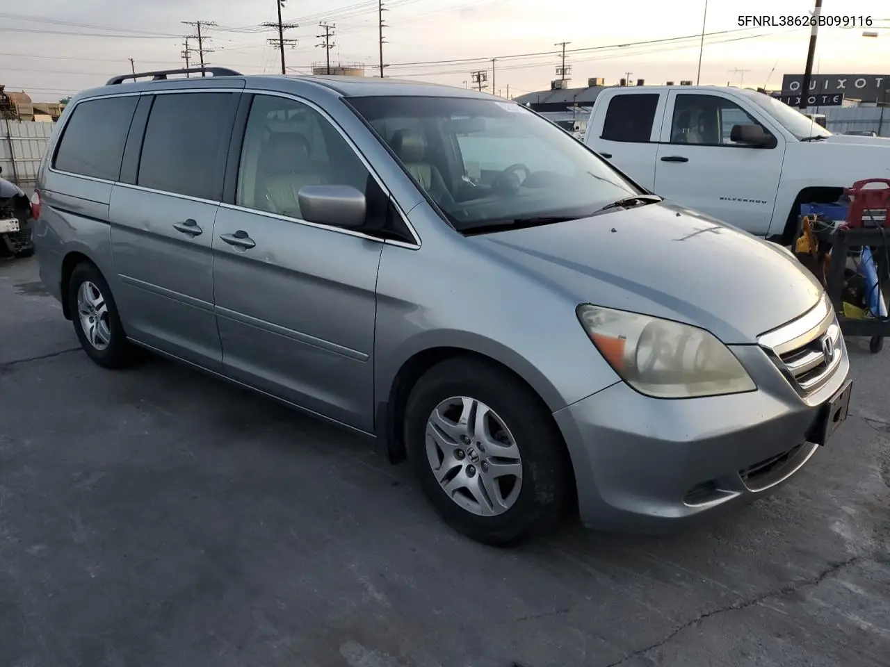 5FNRL38626B099116 2006 Honda Odyssey Exl