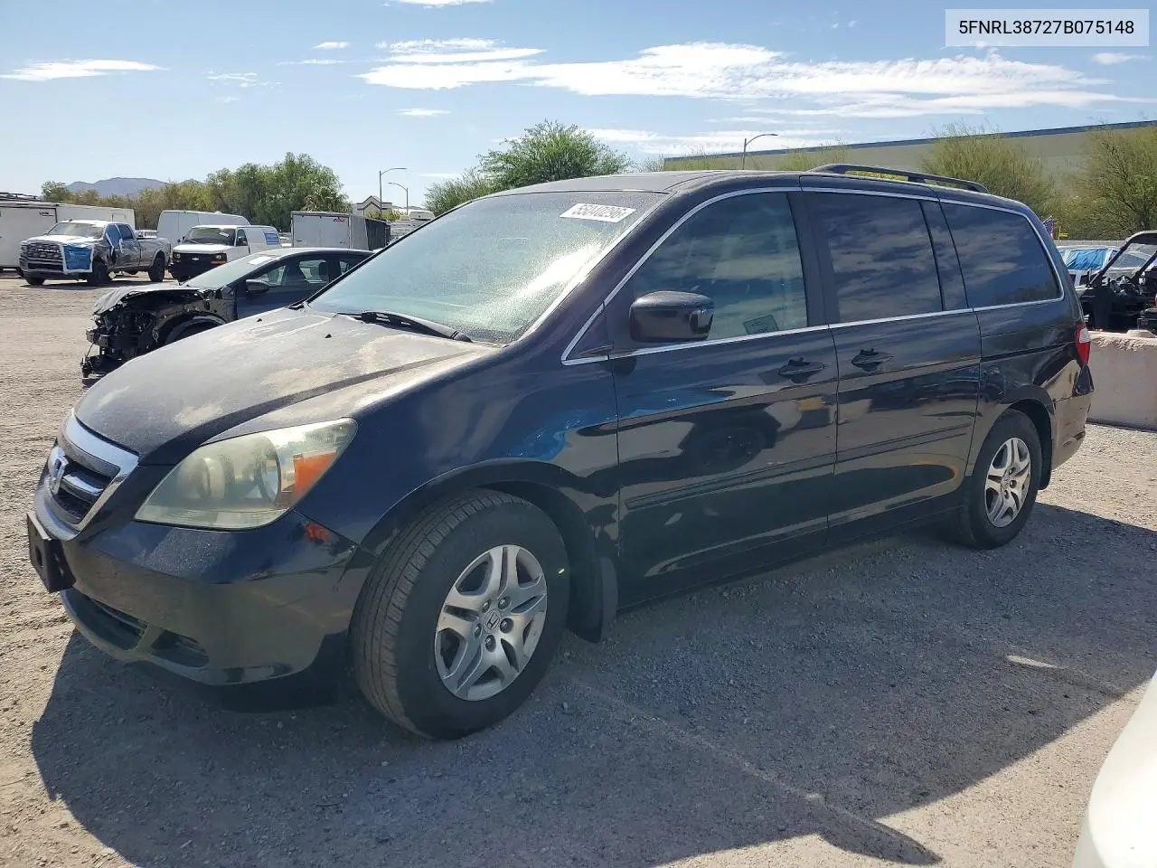 2007 Honda Odyssey Exl VIN: 5FNRL38727B075148 Lot: 55040296