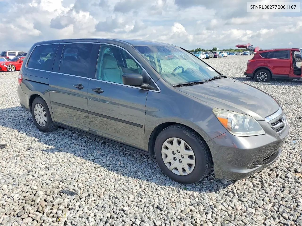 2007 Honda Odyssey Lx VIN: 5FNRL38277B061167 Lot: 57830816
