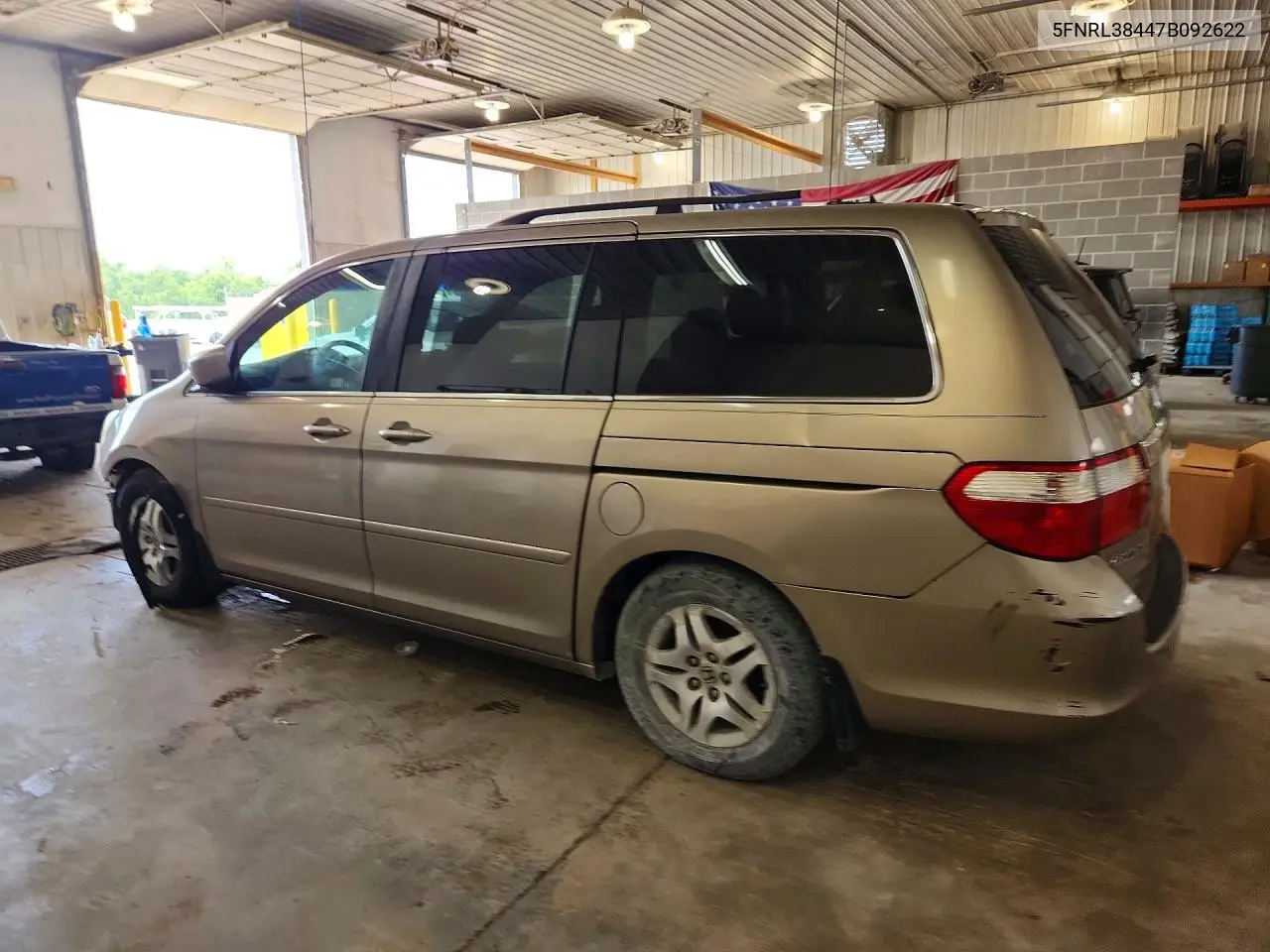 2007 Honda Odyssey Ex VIN: 5FNRL38447B092622 Lot: 59005246
