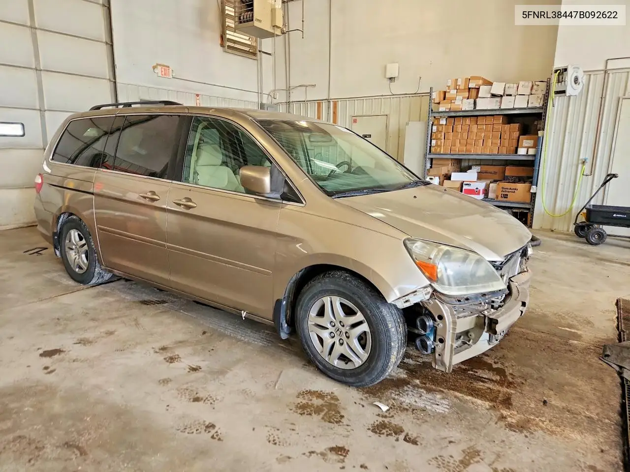 2007 Honda Odyssey Ex VIN: 5FNRL38447B092622 Lot: 59005246