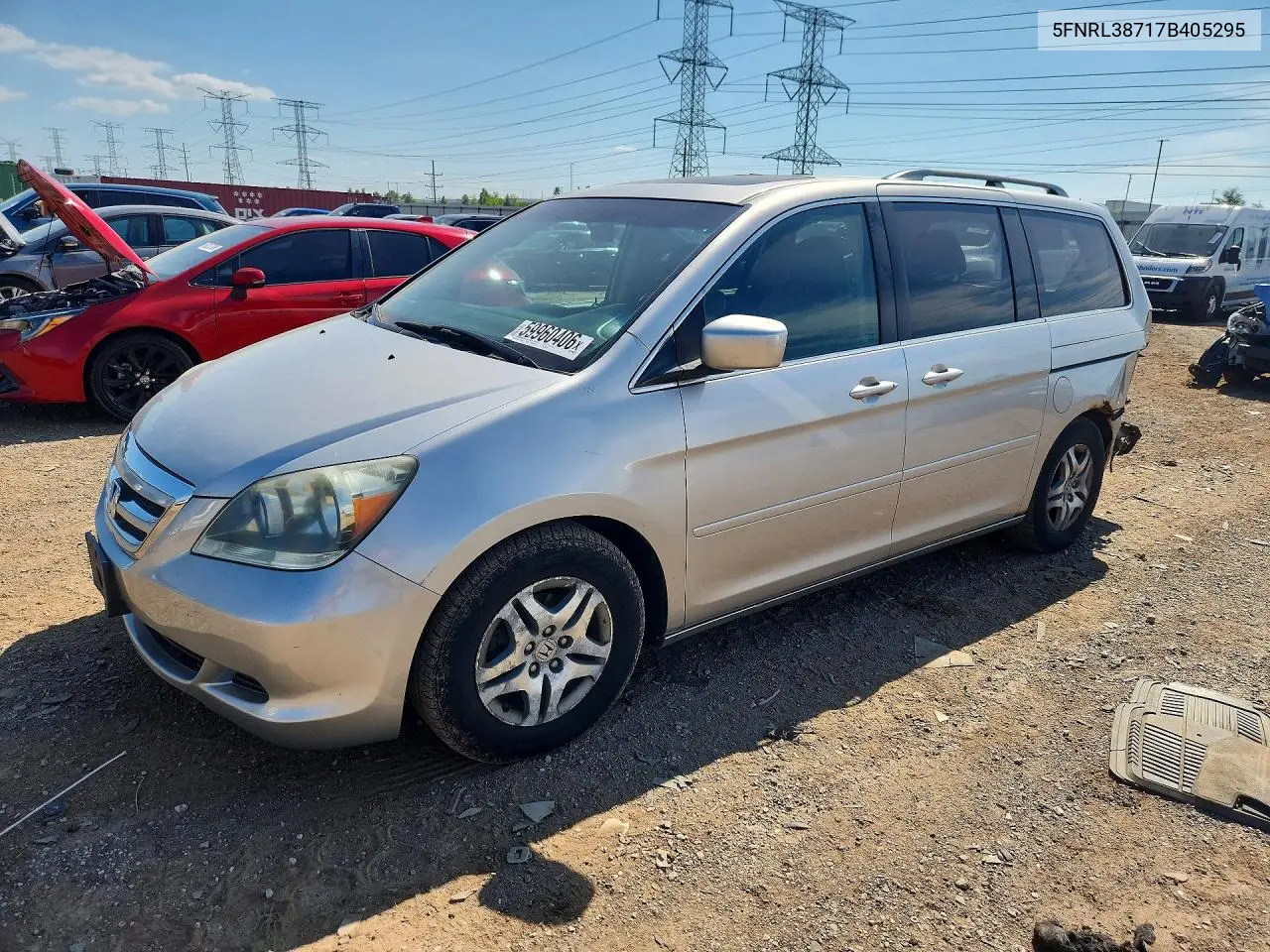 2007 Honda Odyssey Exl VIN: 5FNRL38717B405295 Lot: 59960406
