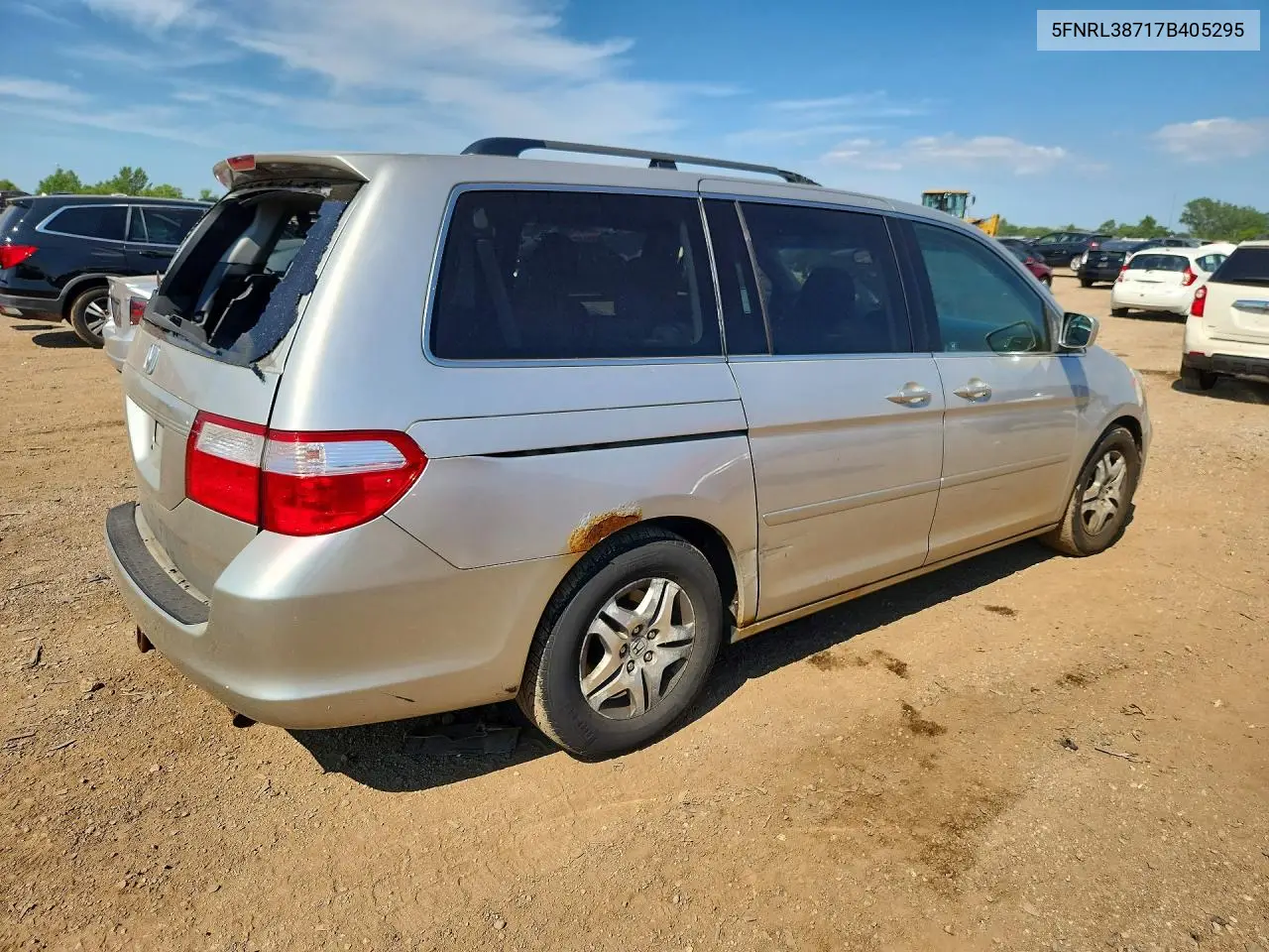 2007 Honda Odyssey Exl VIN: 5FNRL38717B405295 Lot: 59960406