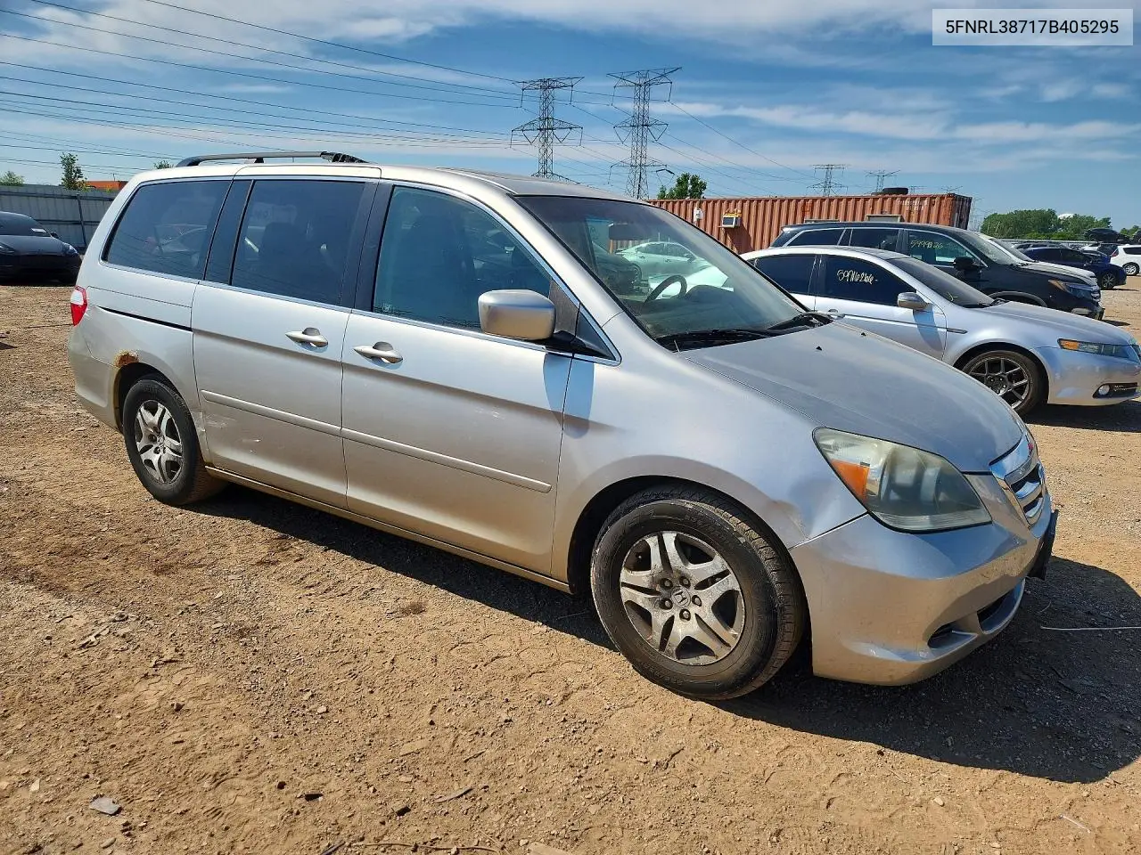 2007 Honda Odyssey Exl VIN: 5FNRL38717B405295 Lot: 59960406